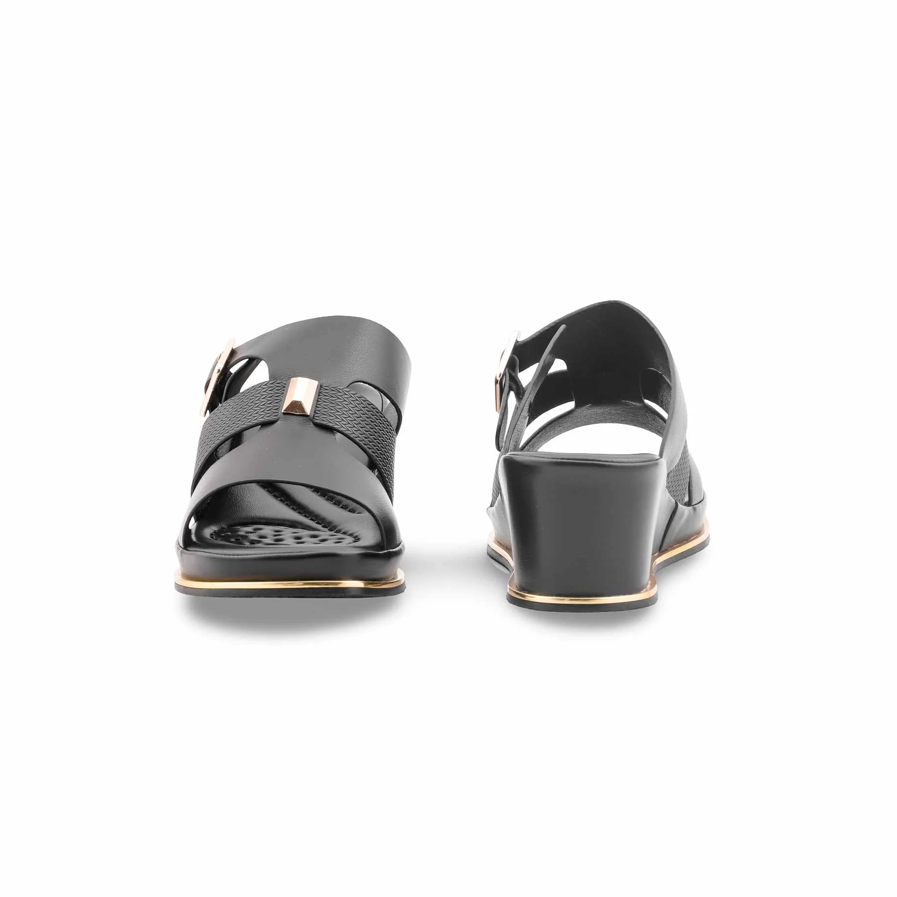 Black Formal Slipper For Women PU0734 - Image 4