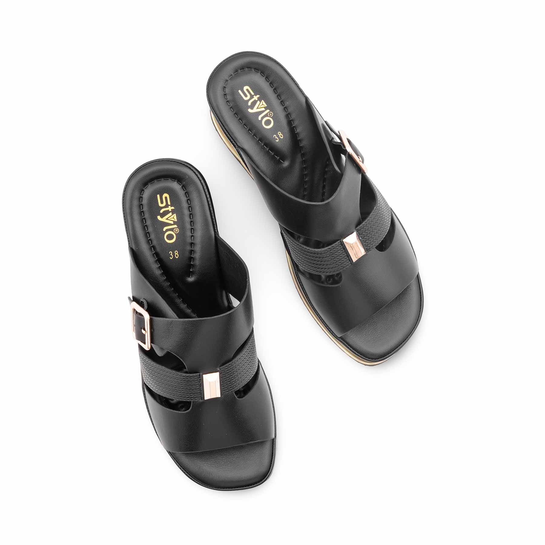 Black Formal Slipper For Women PU0734 - Image 5