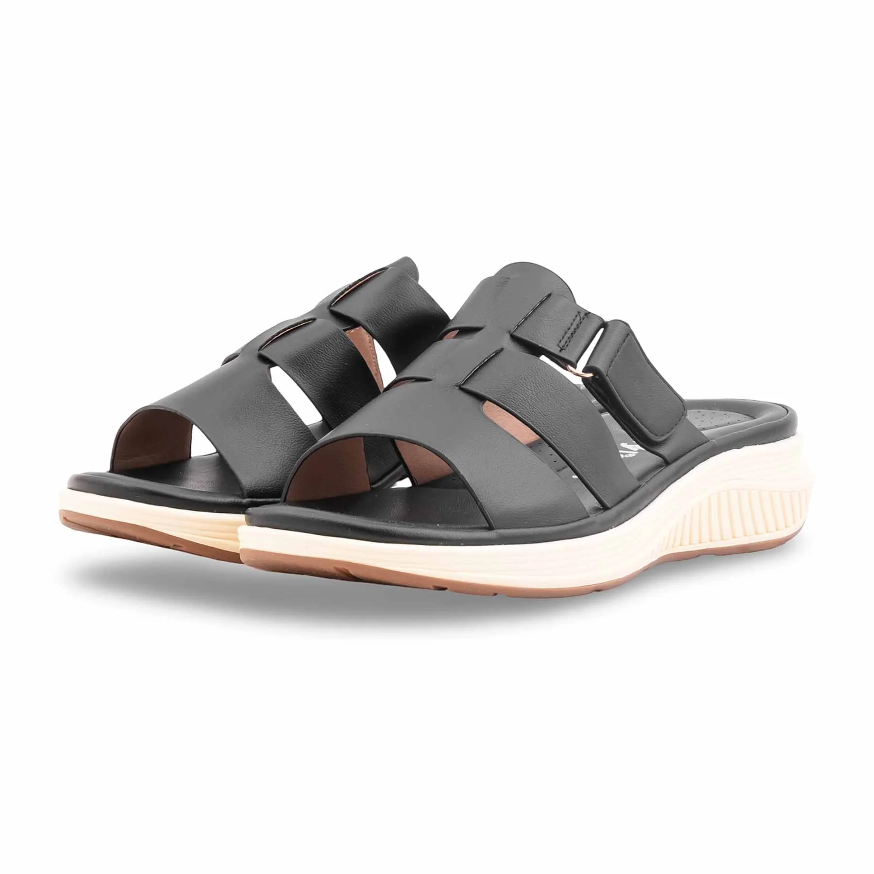 Black Formal Slipper For Women PU0756 - Image 3