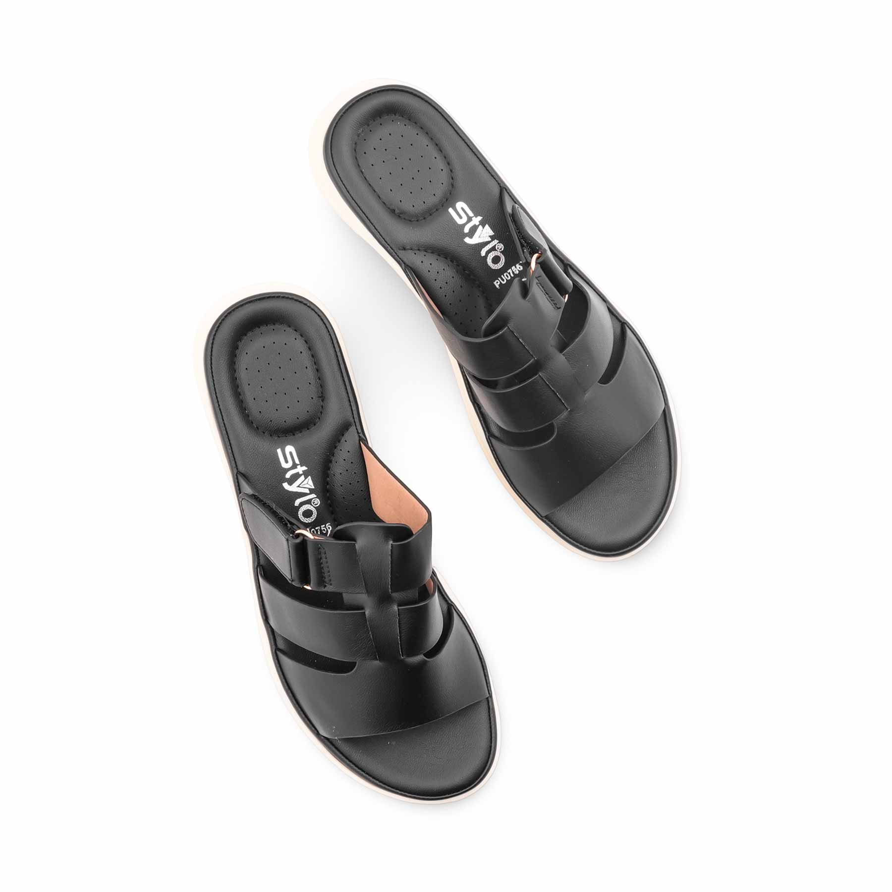 Black Formal Slipper For Women PU0756 - Image 5