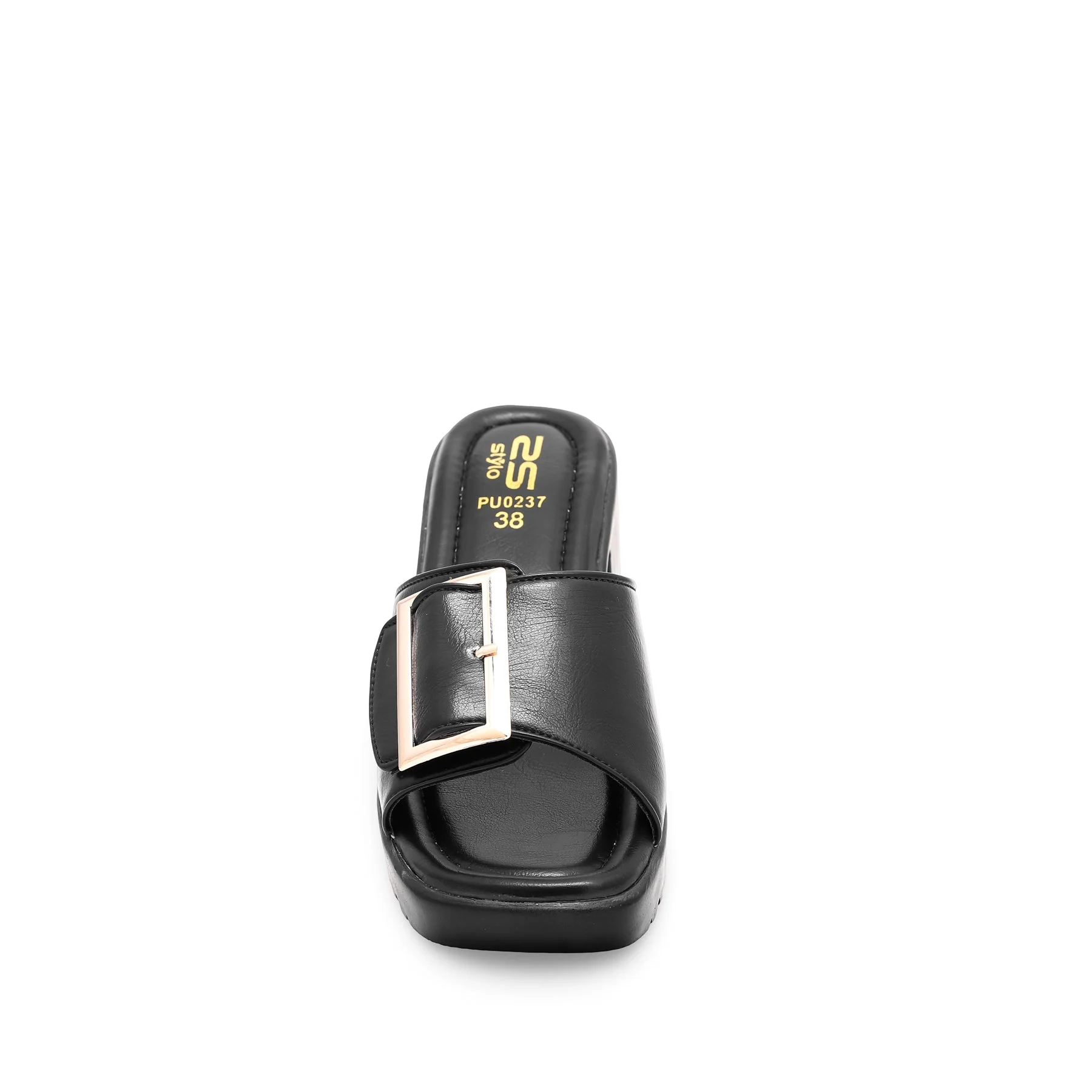 Black Formal Slipper PU0237 - Image 3