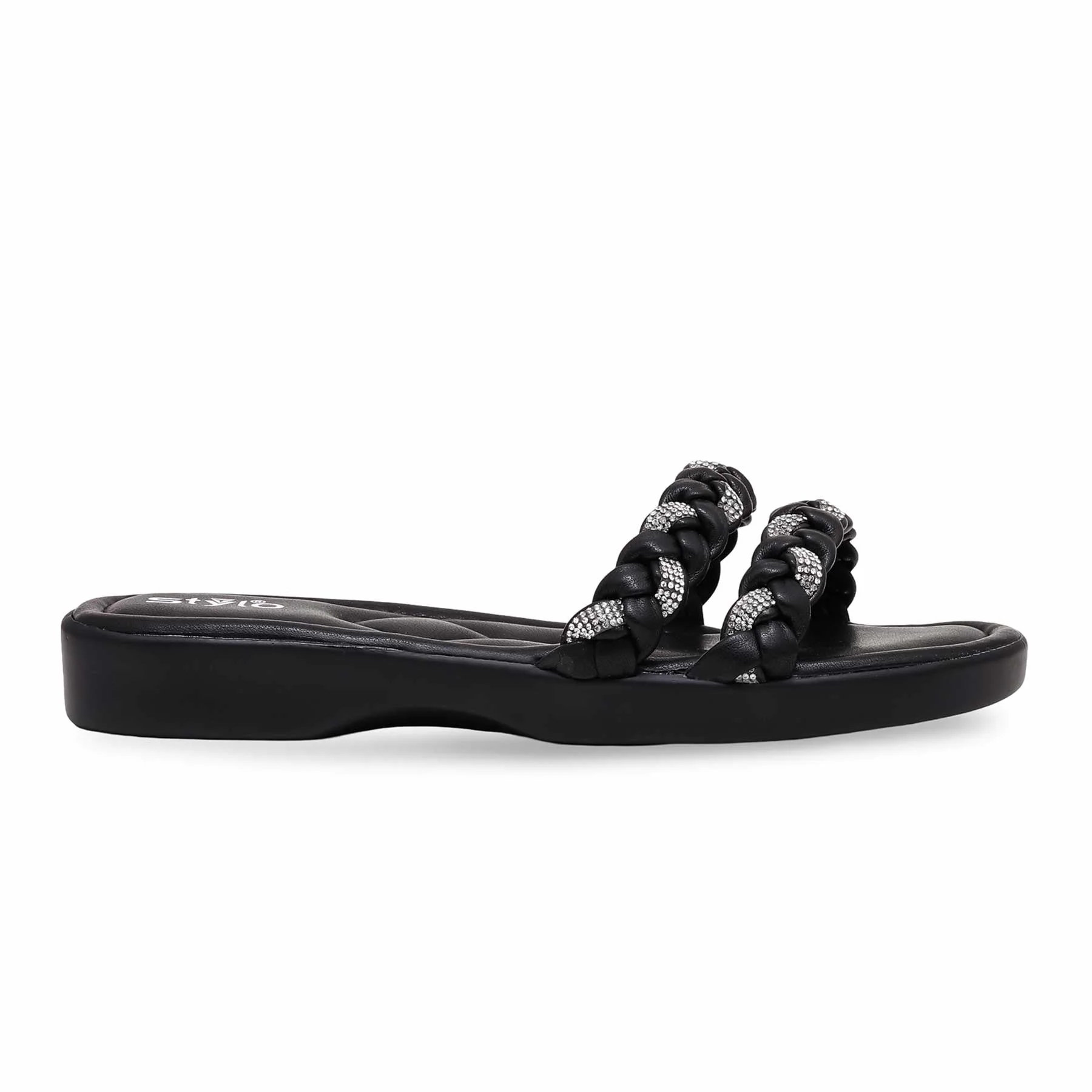 Black Formal Slipper PU0484 - Image 2