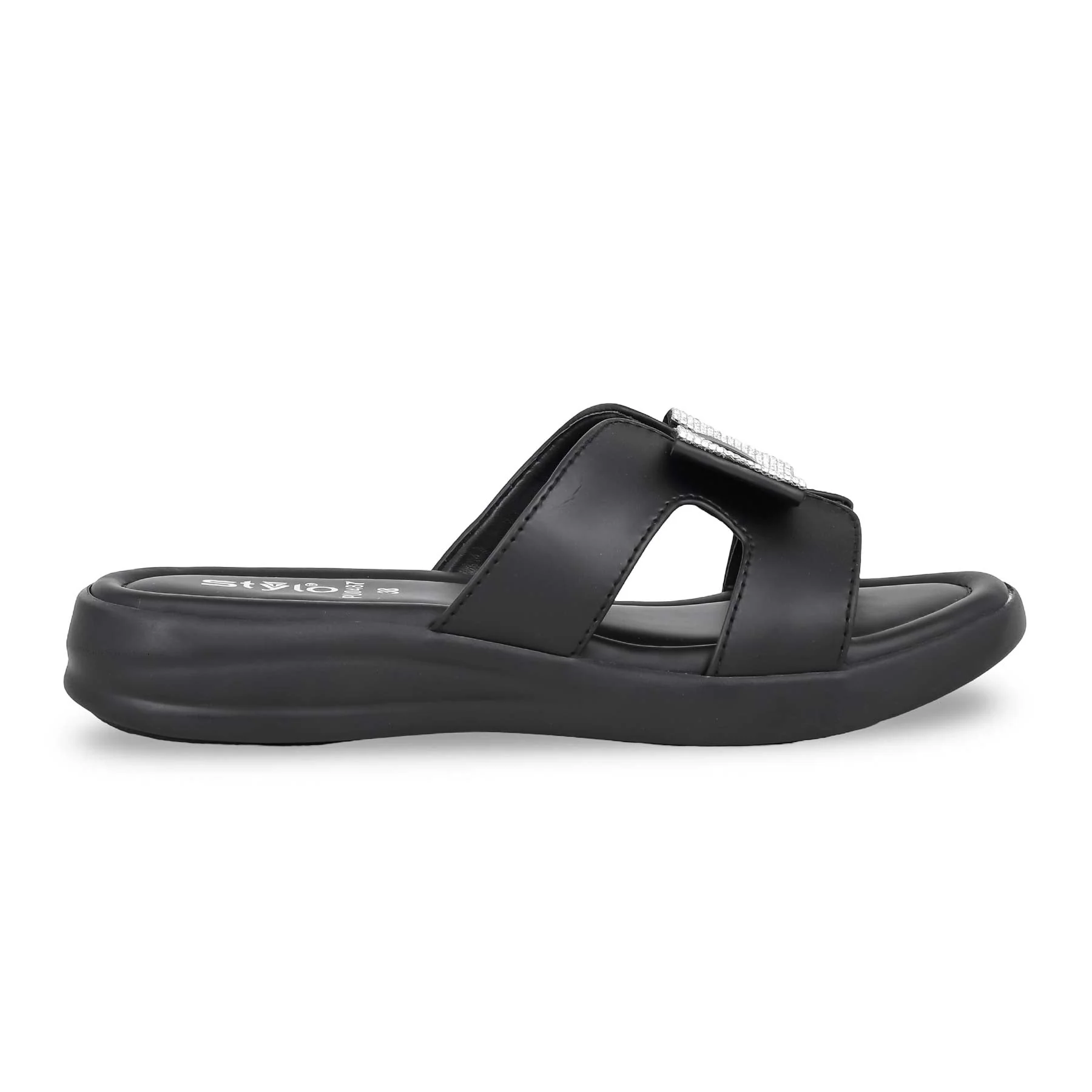 Black Formal Slipper PU0487 - Image 2