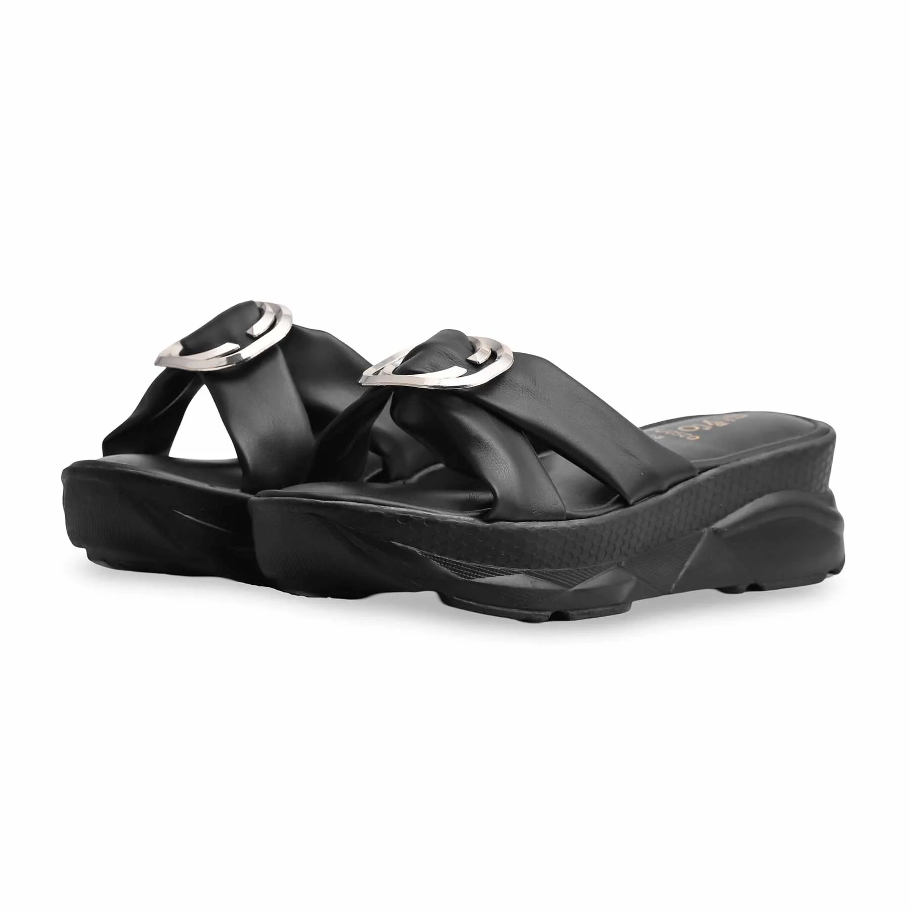 Black Formal Slipper PU0500 - Image 3