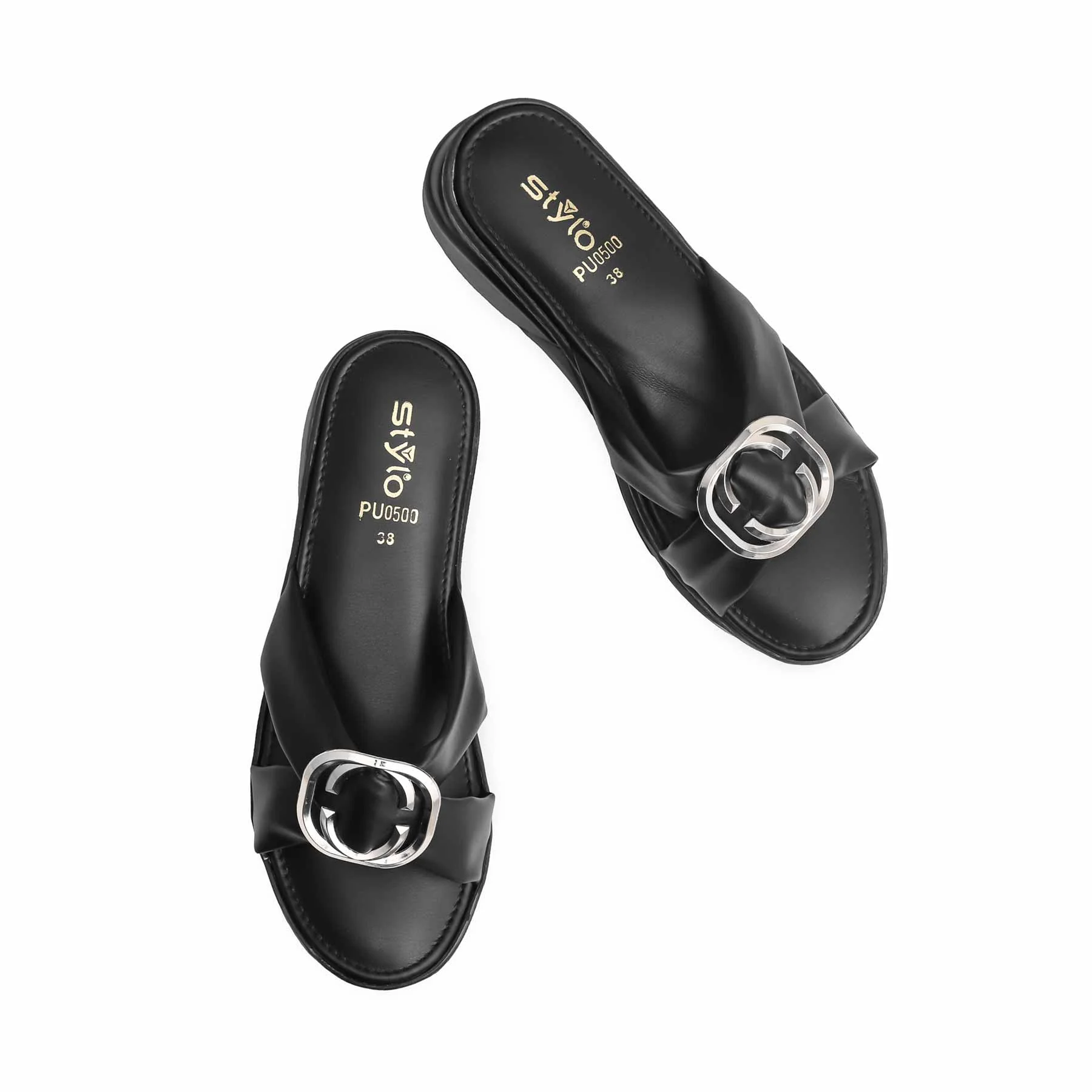 Black Formal Slipper PU0500 - Image 5
