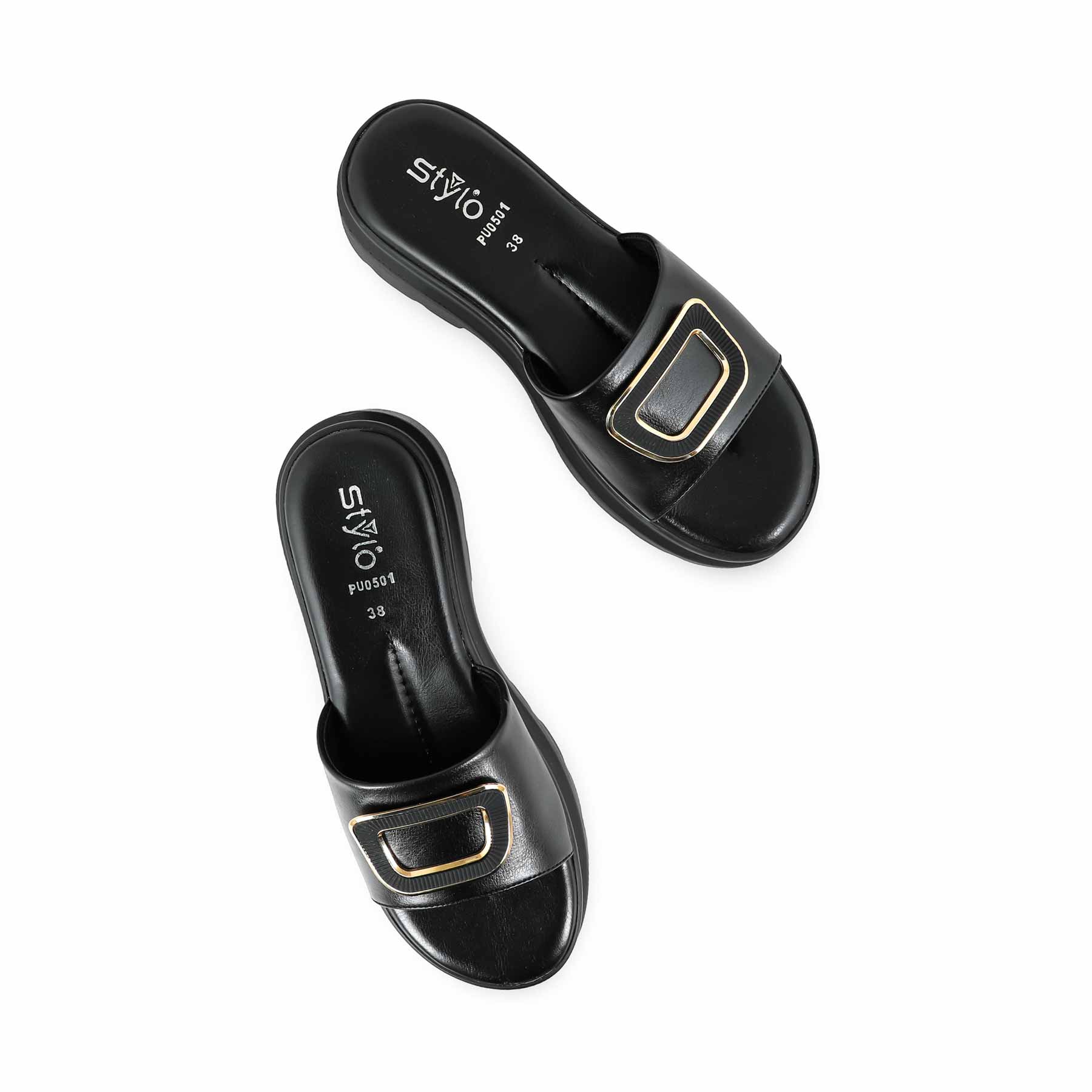 Black Formal Slipper PU0501 - Image 5