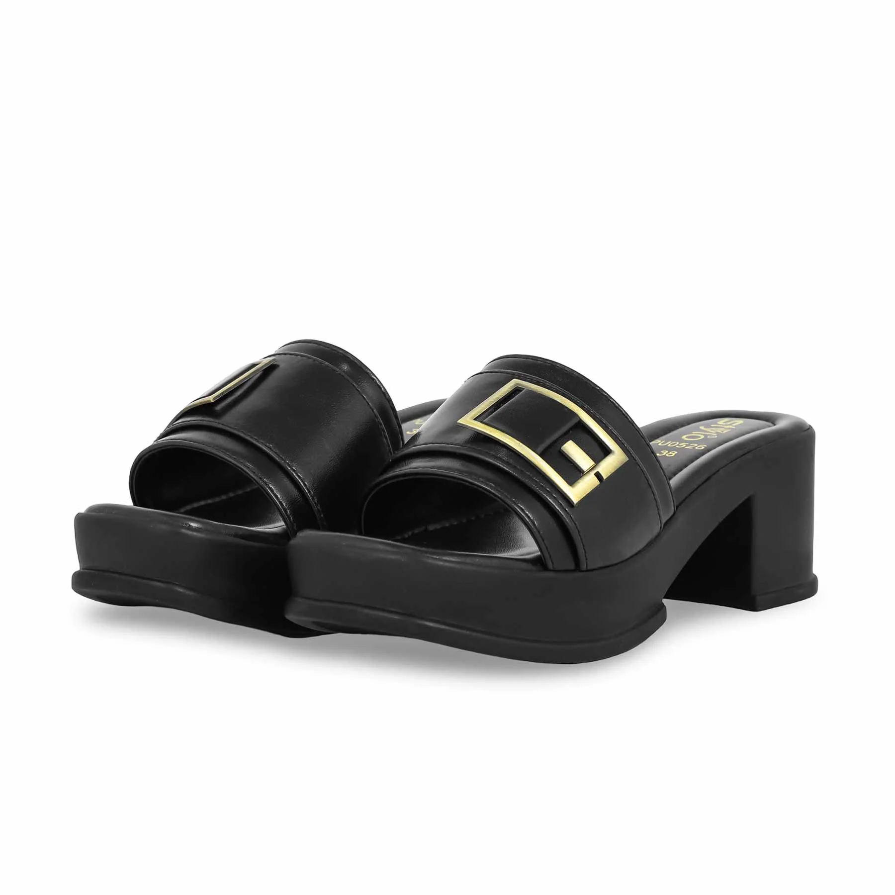 Black Formal Slipper PU0526 - Image 3