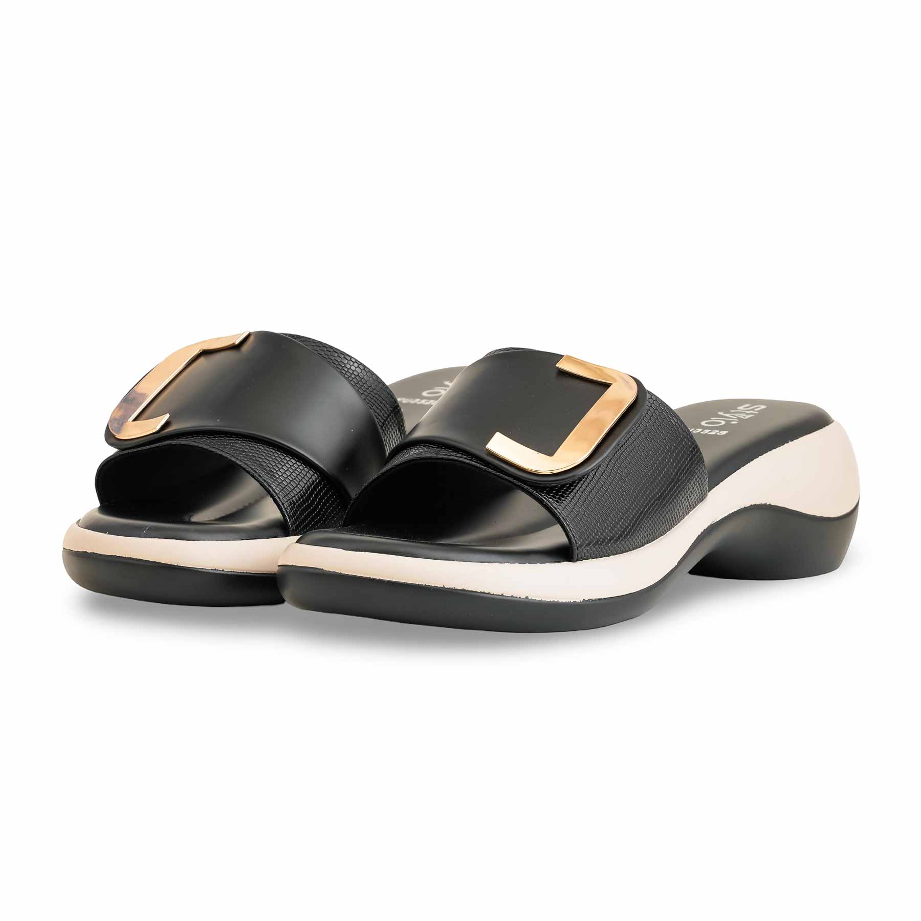 Black Formal Slipper PU0528 - Image 3