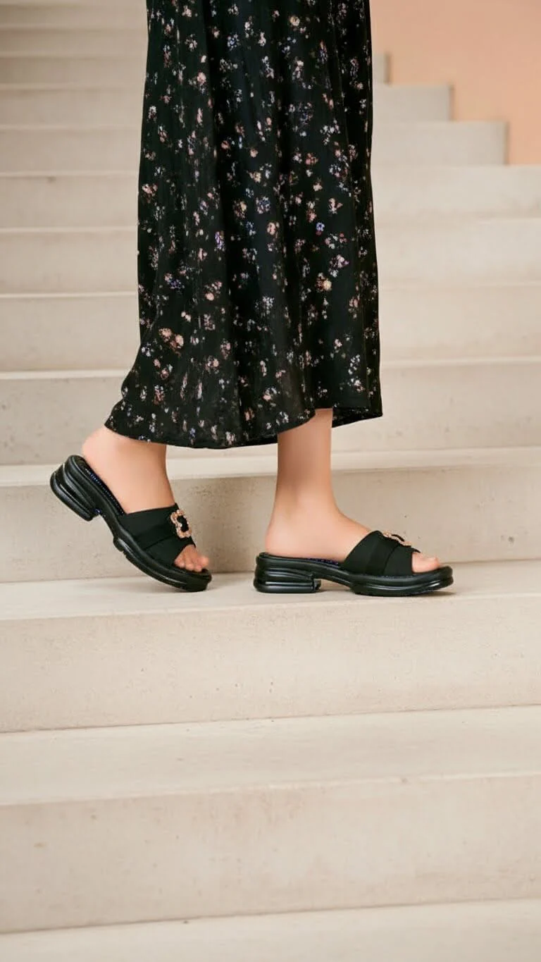 Black Formal Slipper PU0542 - Image 2