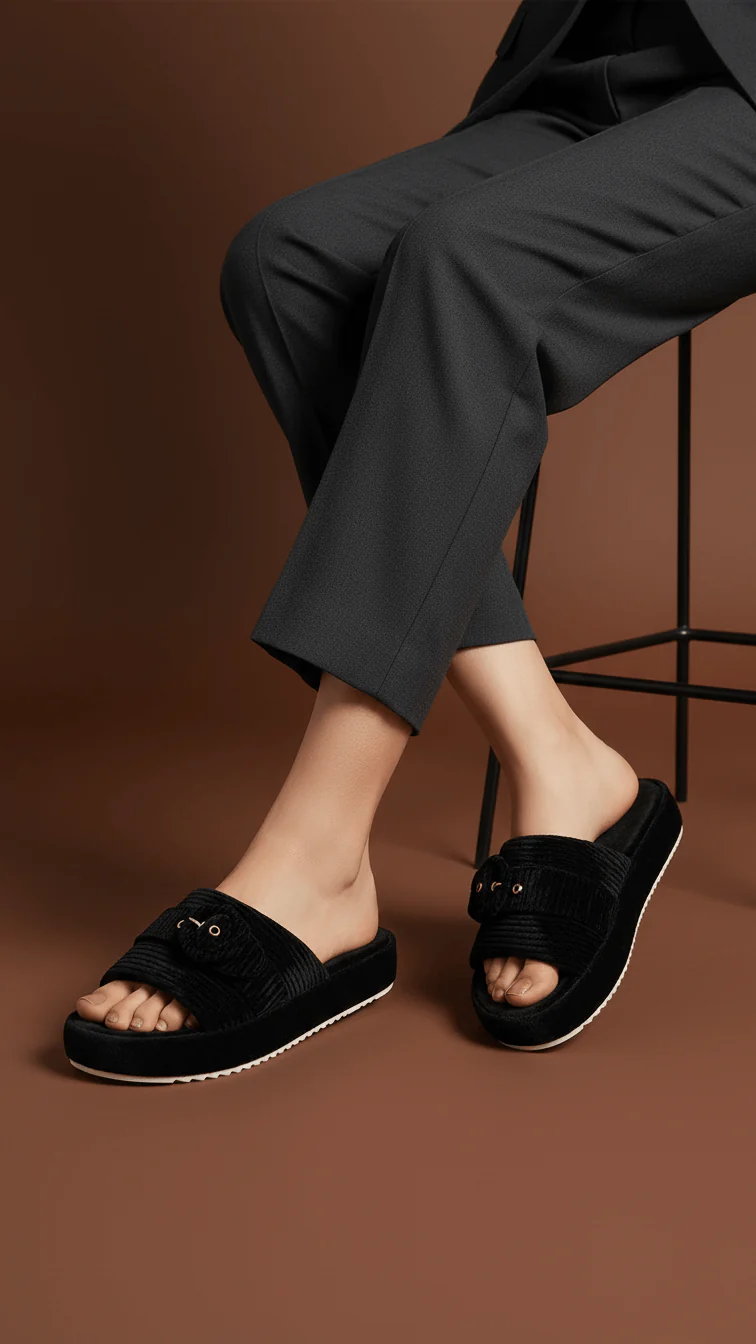Black Formal Slipper PU0570