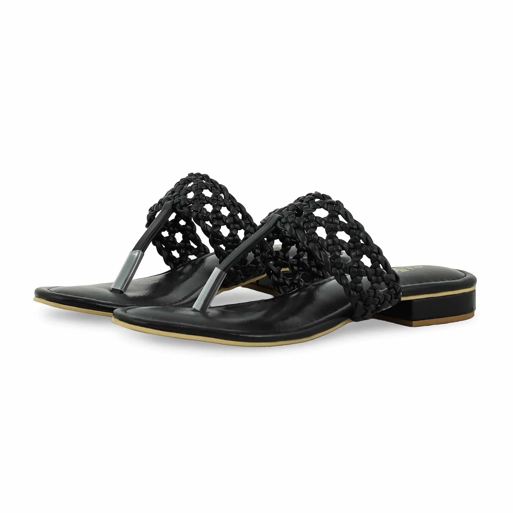 Black Formal Women Chappal FR0553 - Image 3