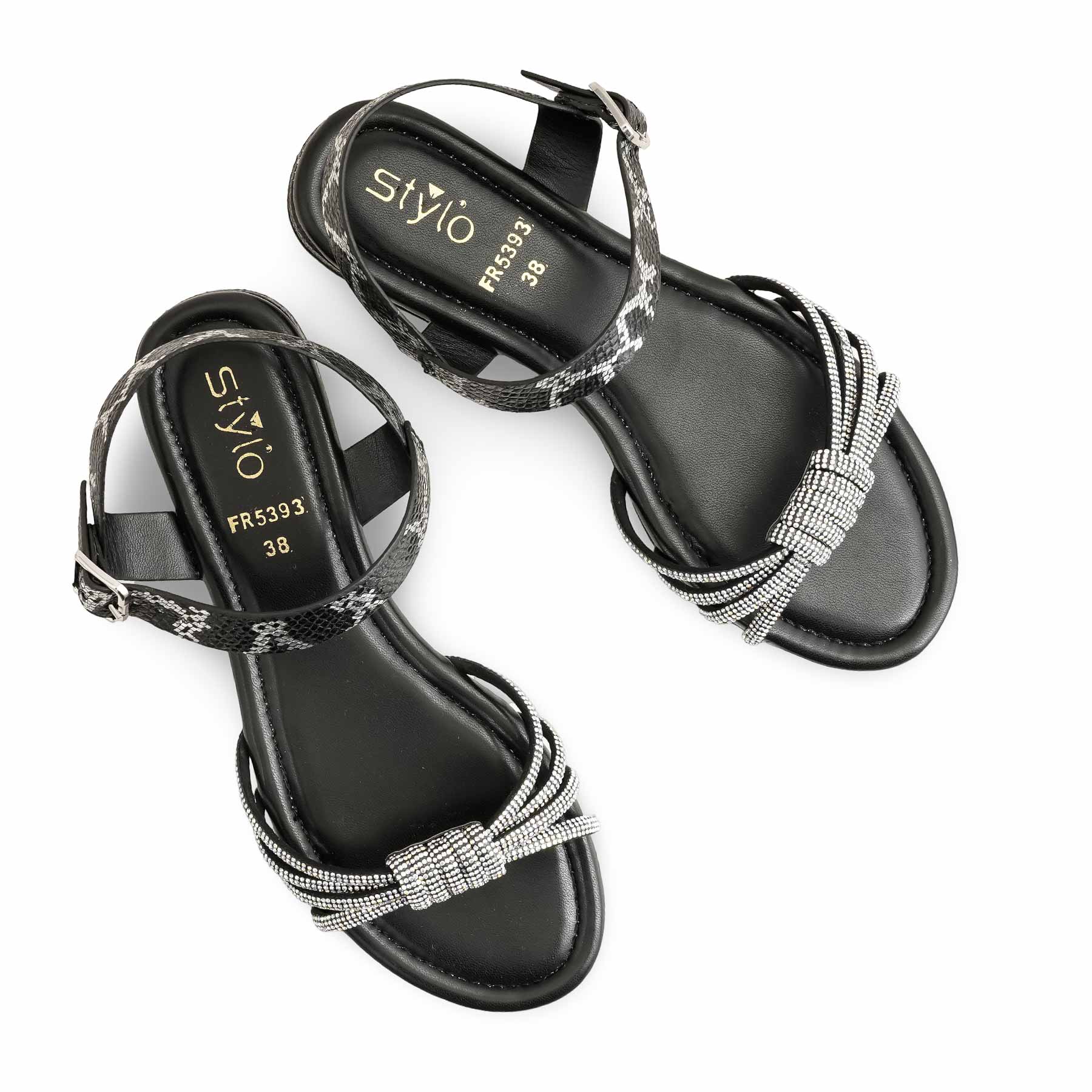 Black Formal Women Sandal FR5393 - Image 5