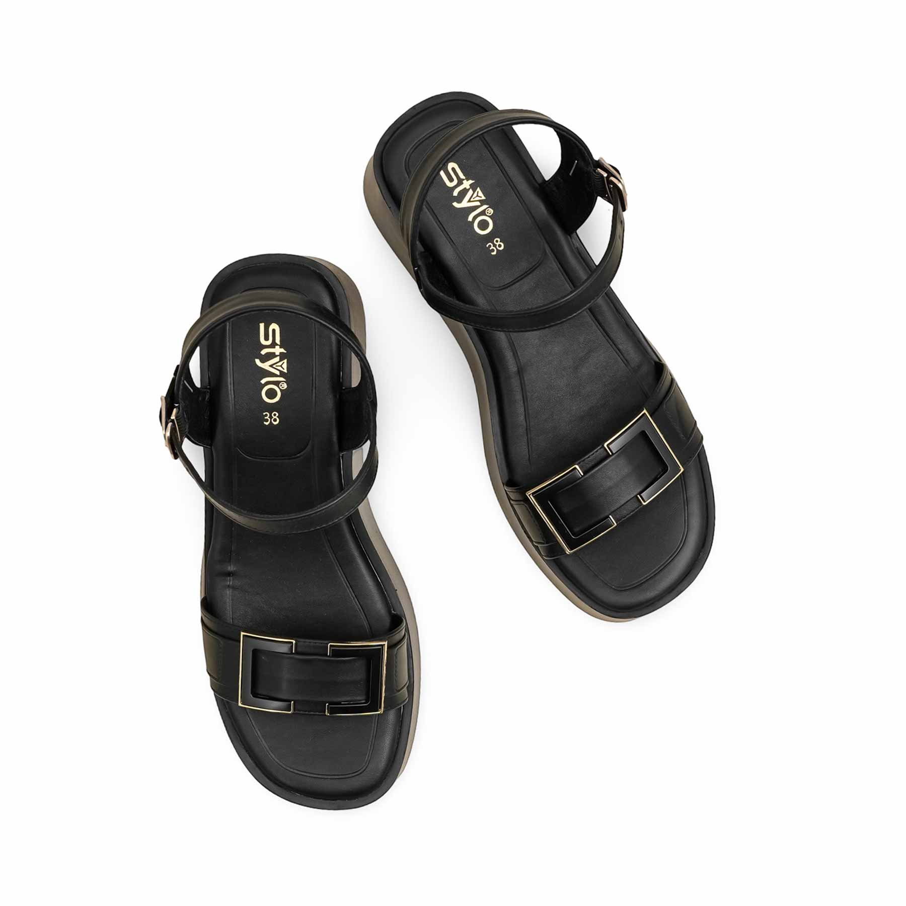 Black Formal Women Sandal PU0389 - Image 5