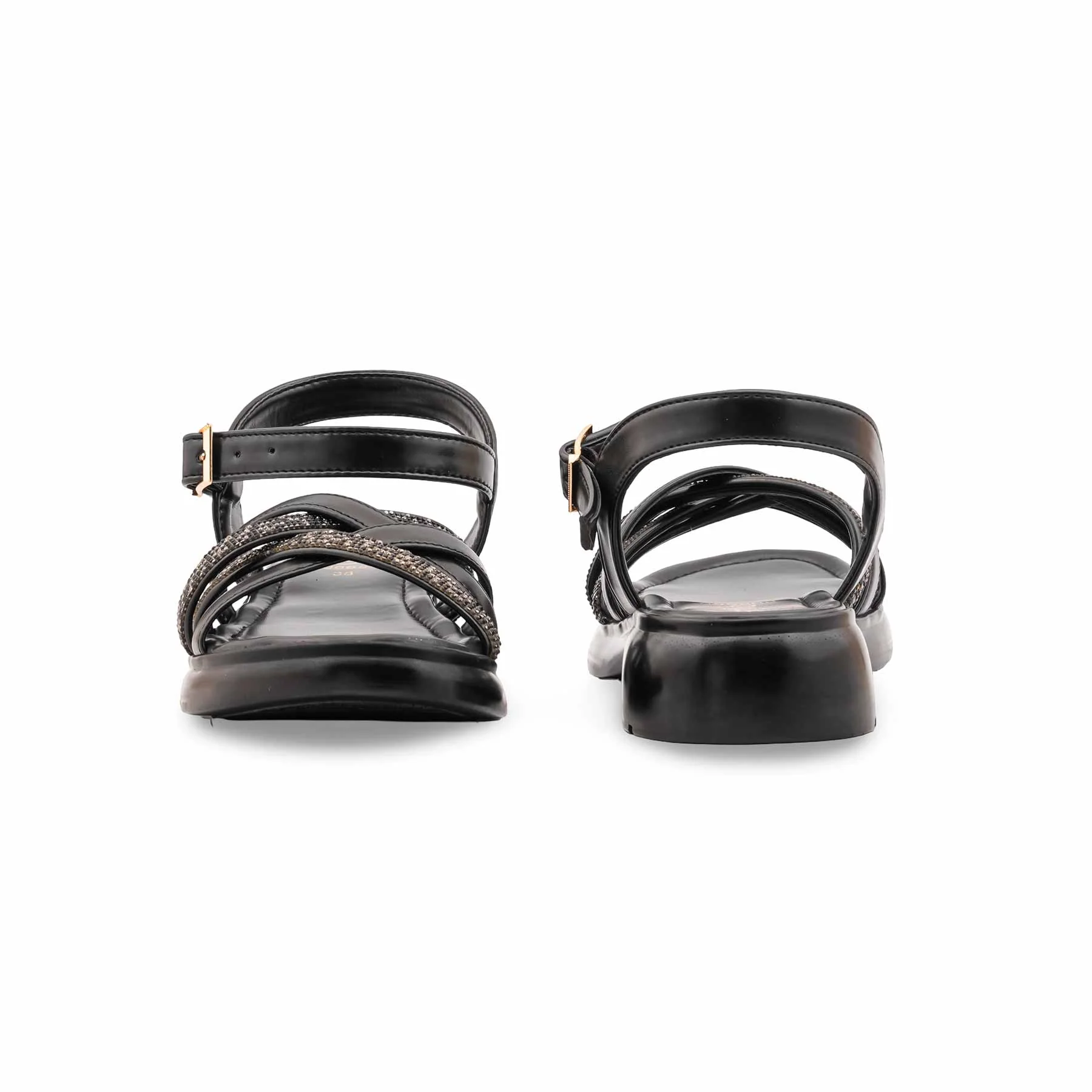 Black Formal Women Sandal PU0660 - Image 4
