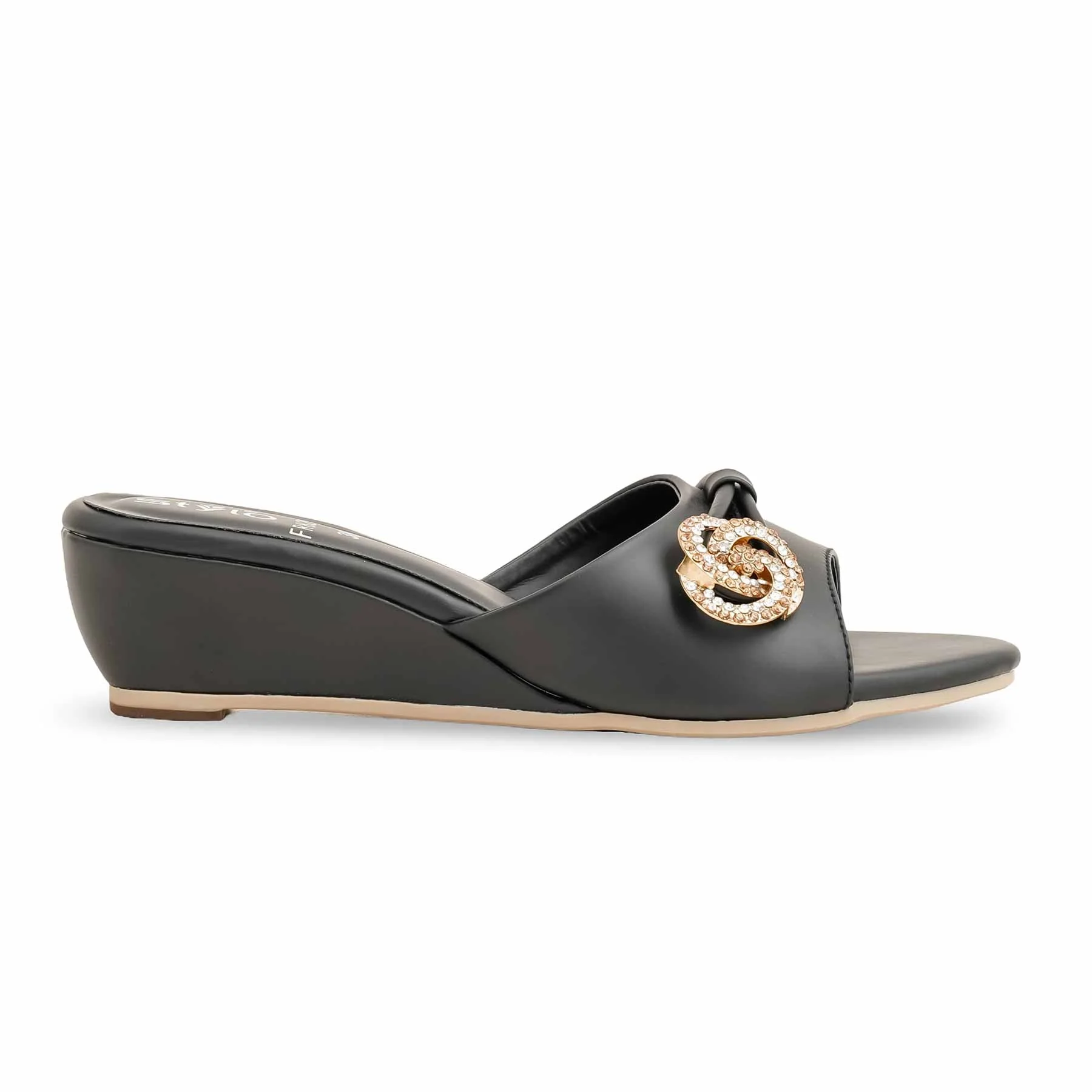 Black Formal Women Slipper FR8283 - Image 2