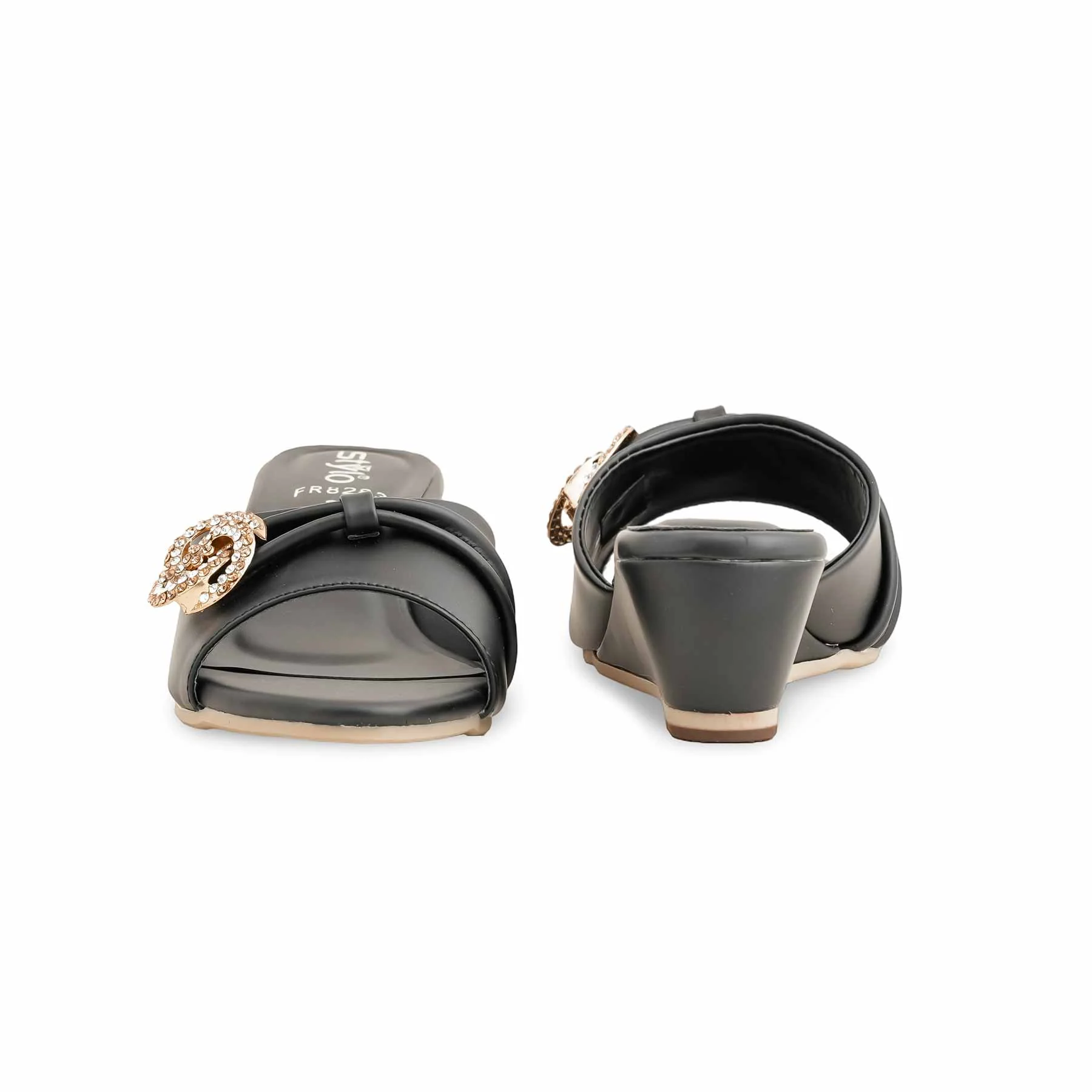 Black Formal Women Slipper FR8283 - Image 4