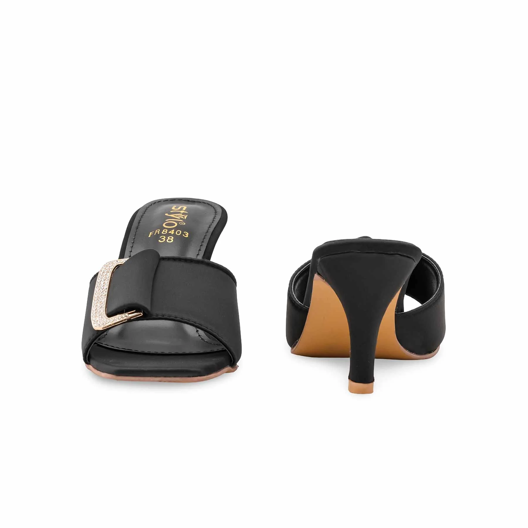 Black Formal Women Slipper FR8403 - Image 4