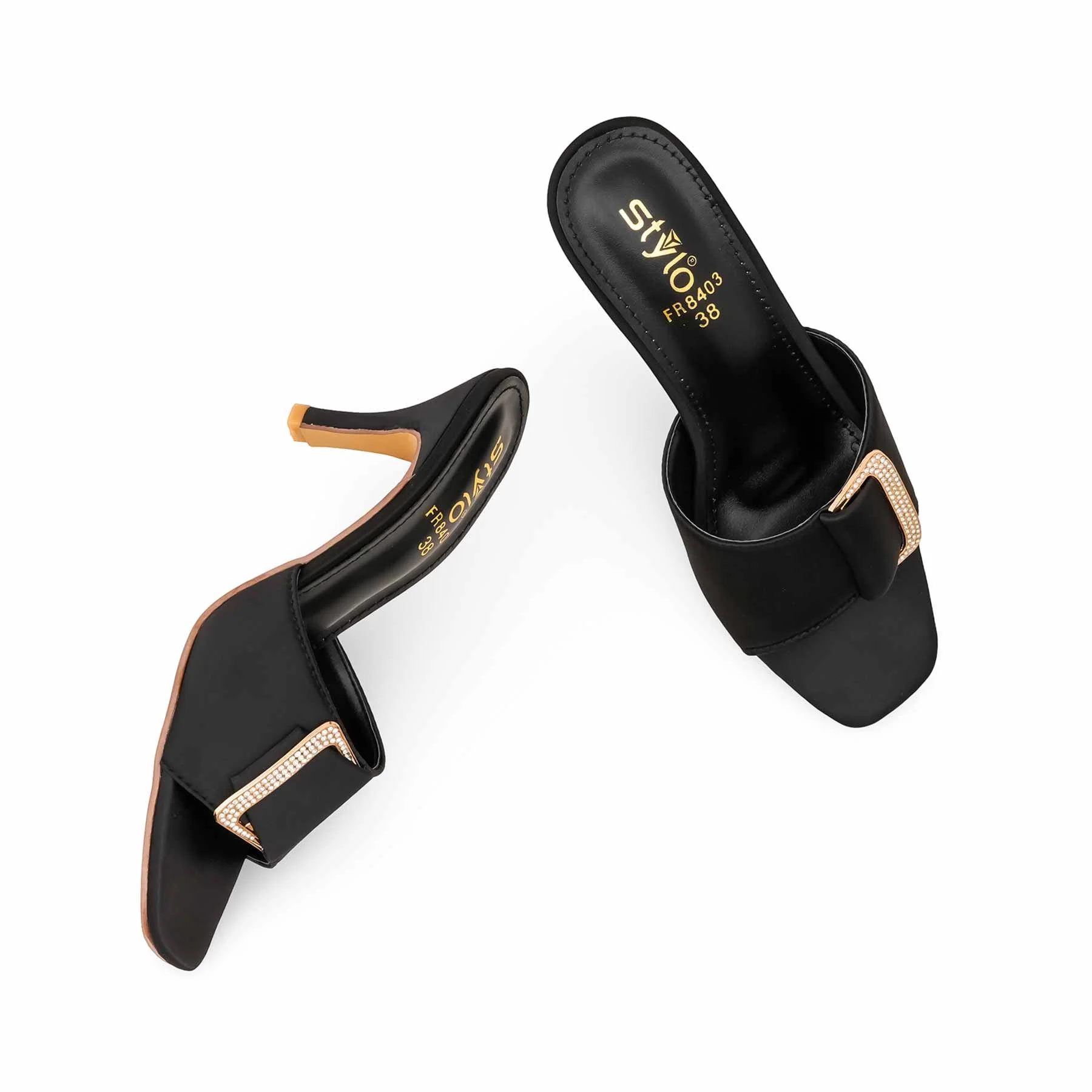 Black Formal Women Slipper FR8403 - Image 5