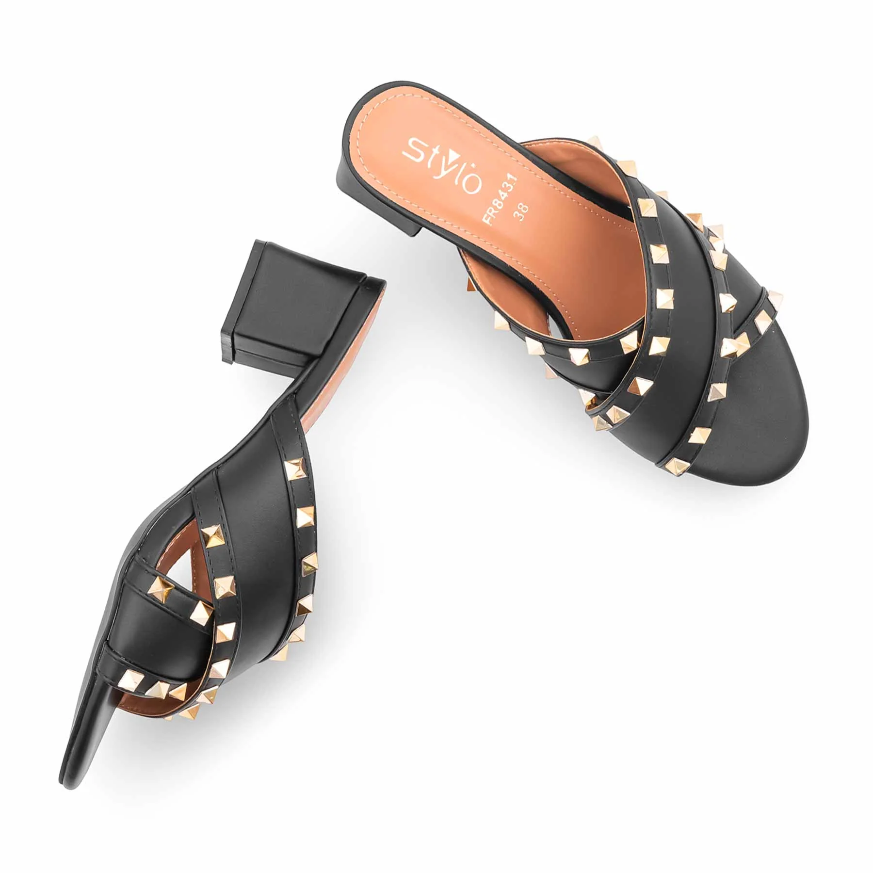 Black Formal Women Slipper FR8431 - Image 5