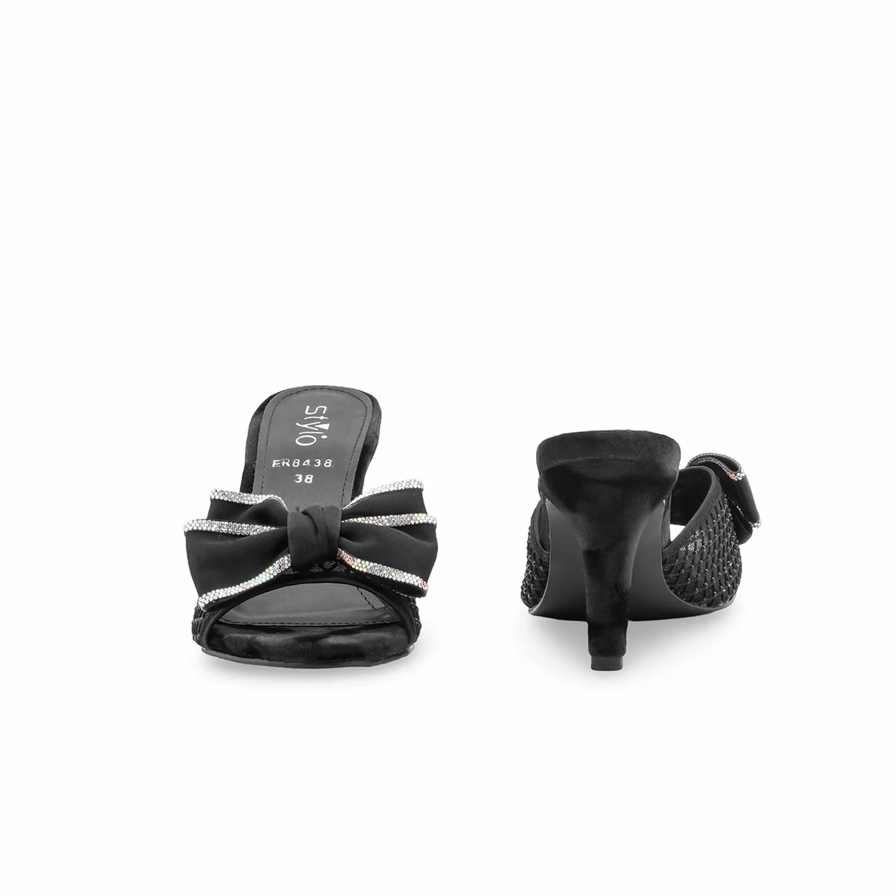 Black Formal Women Slipper FR8438 - Image 4