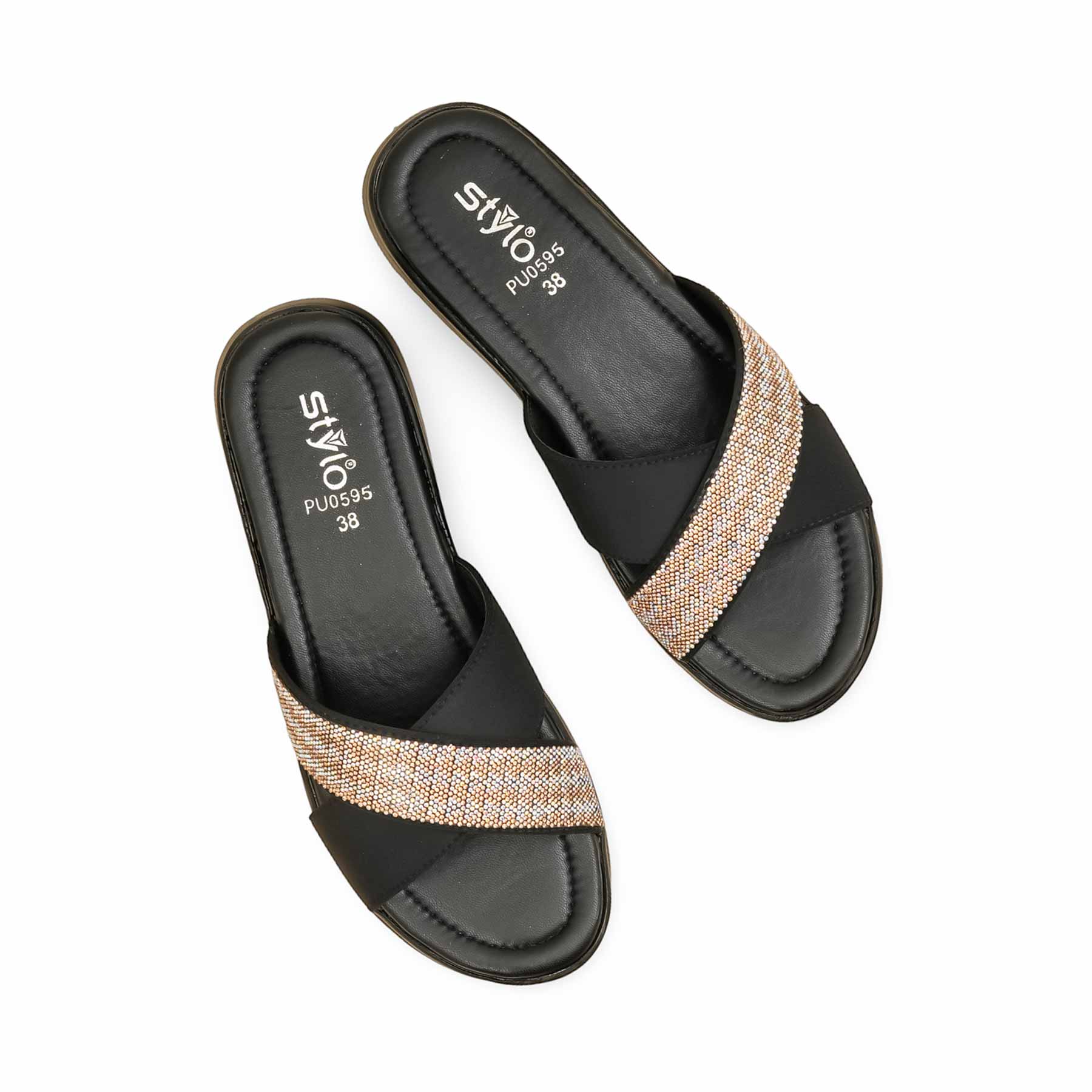 Black Formal Women Slipper PU0595 - Image 5