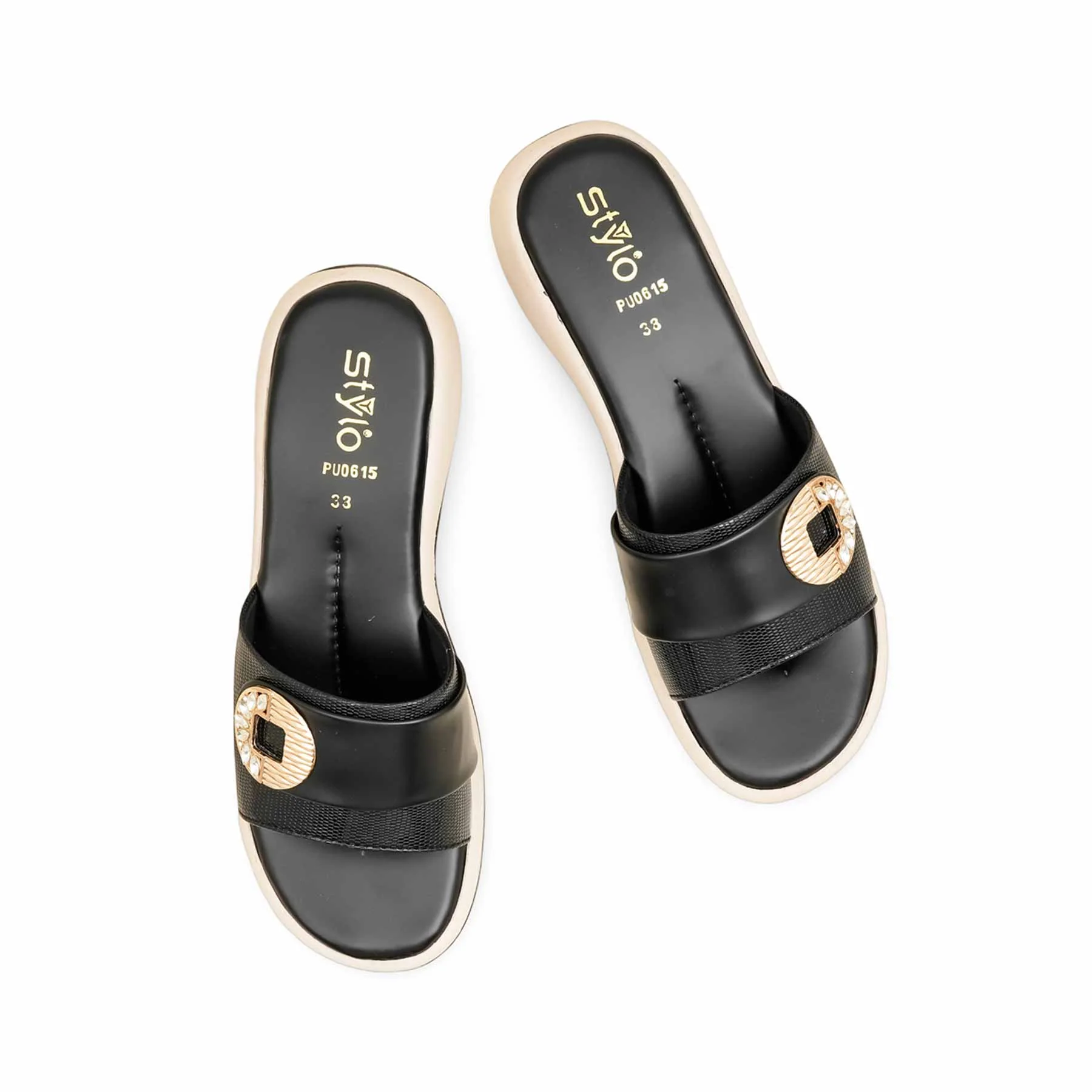 Black Formal Women Slipper PU0615 - Image 5