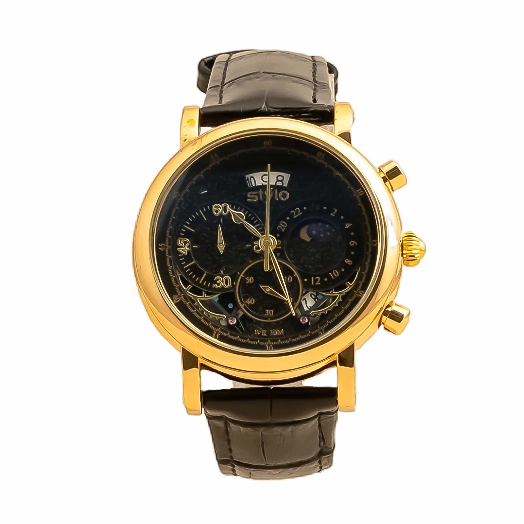 Black Gents Watch J34034 - Image 2