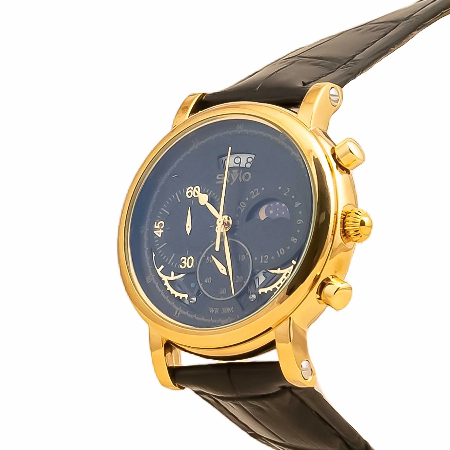 Black Gents Watch J34034 - Image 3