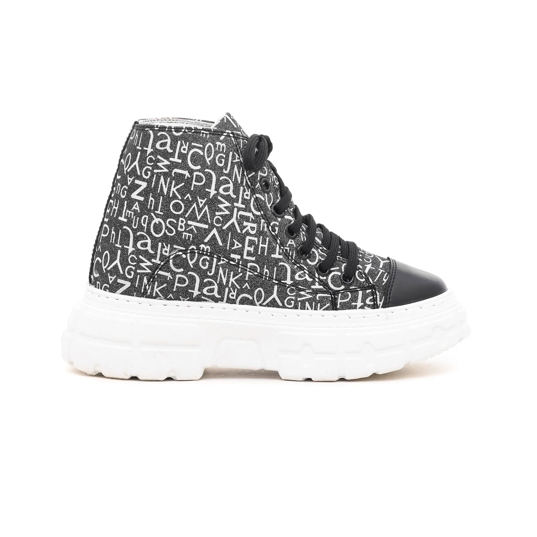 Black High Ankle Sneaker AT7189 - Image 2