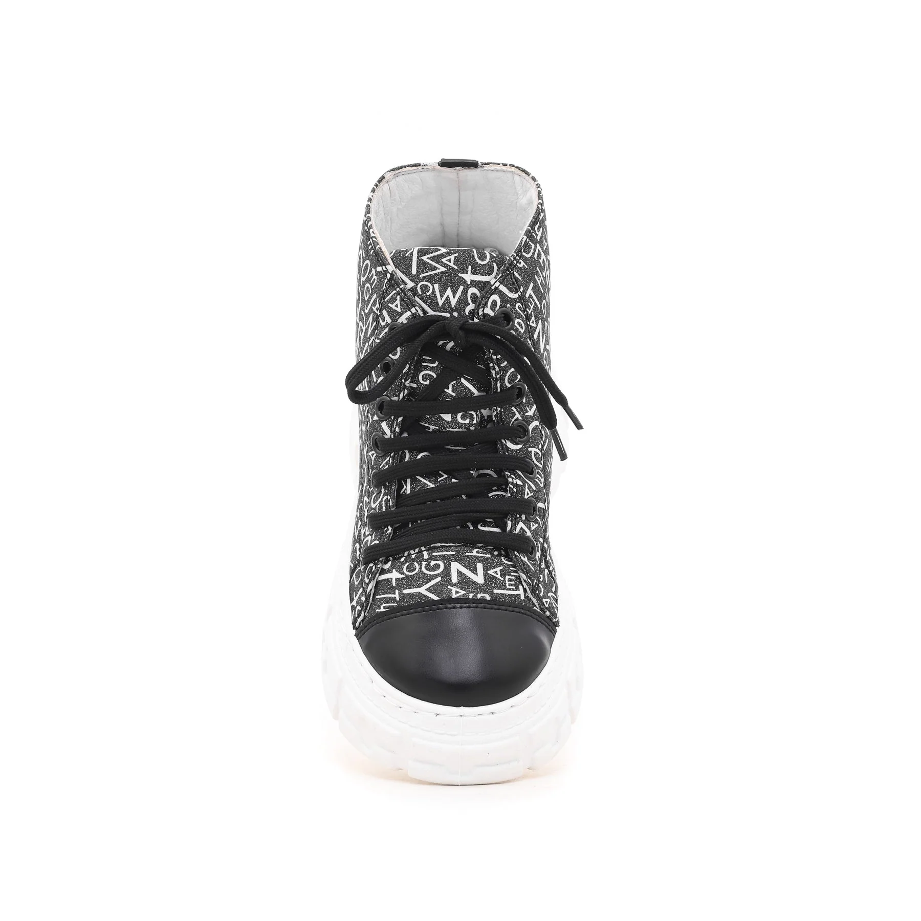 Black High Ankle Sneaker AT7189 - Image 3