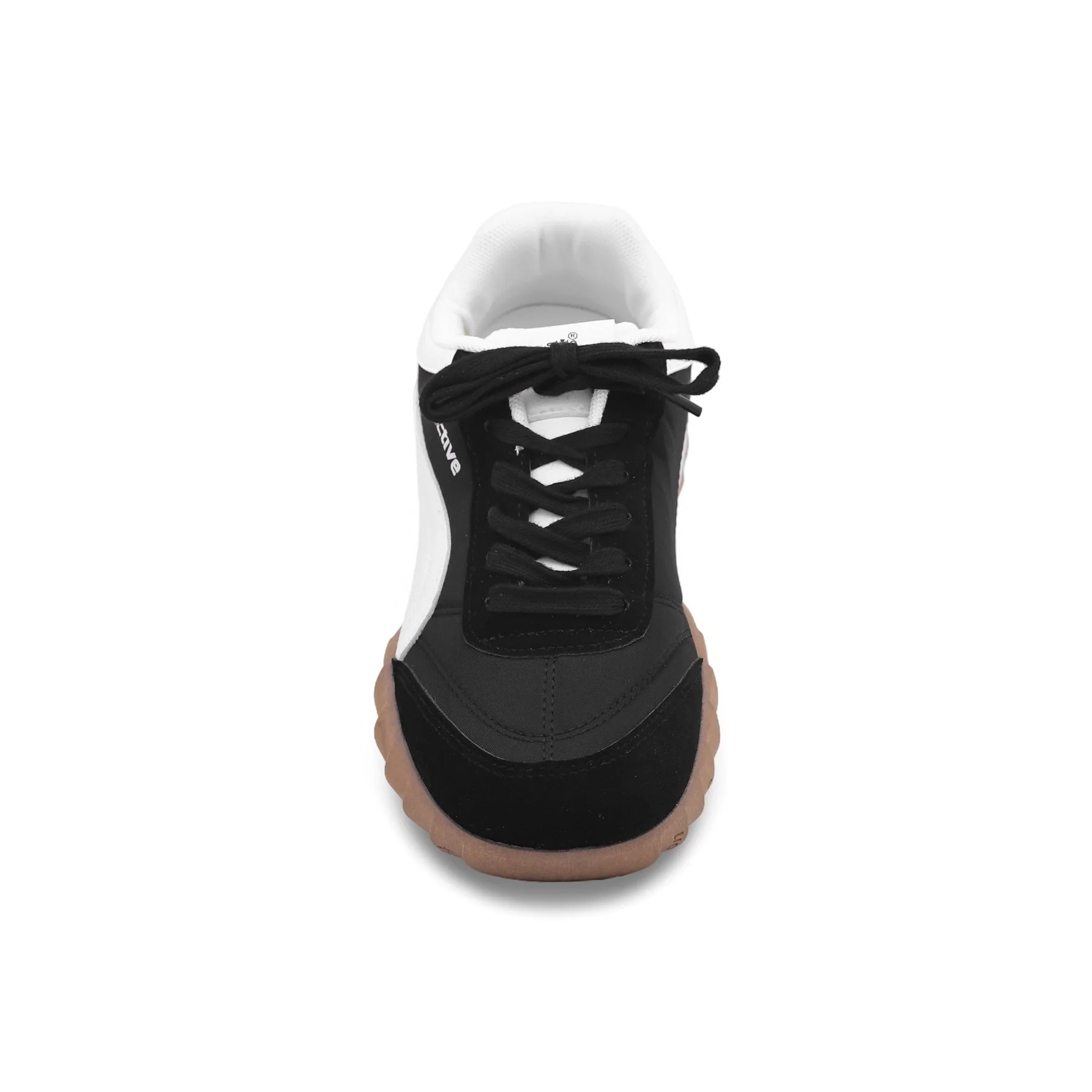 Black Lace-Up Trainers AT7244 - Image 3
