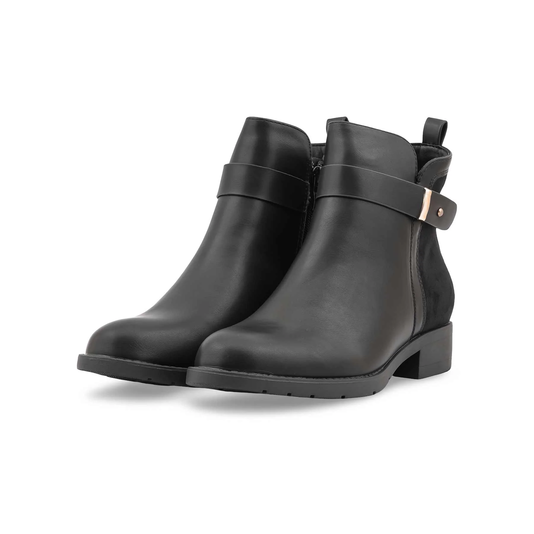 Black Long Shoes For Ladies WN9025 - Image 3