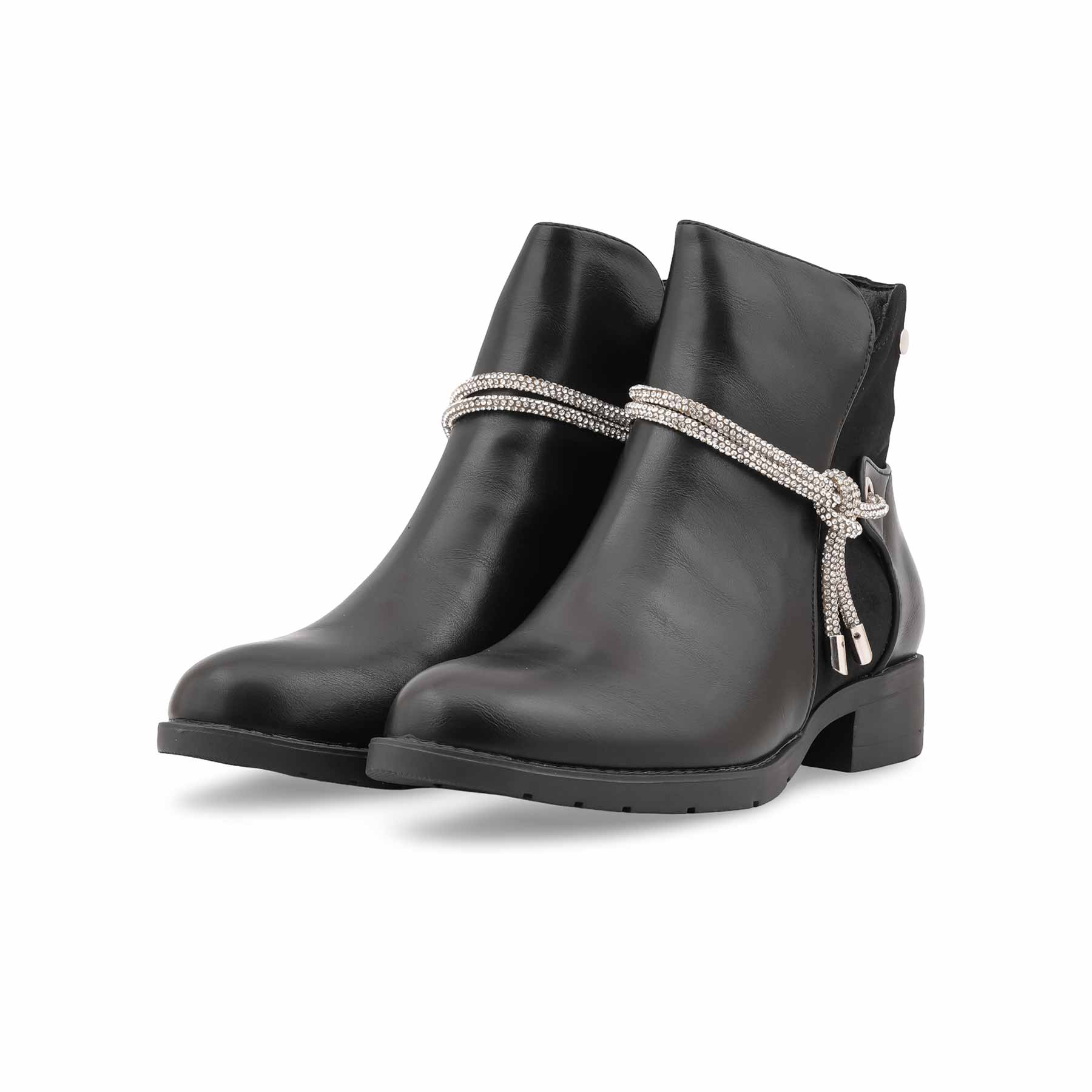 Black Long Shoes For Women WN9023 - Image 3