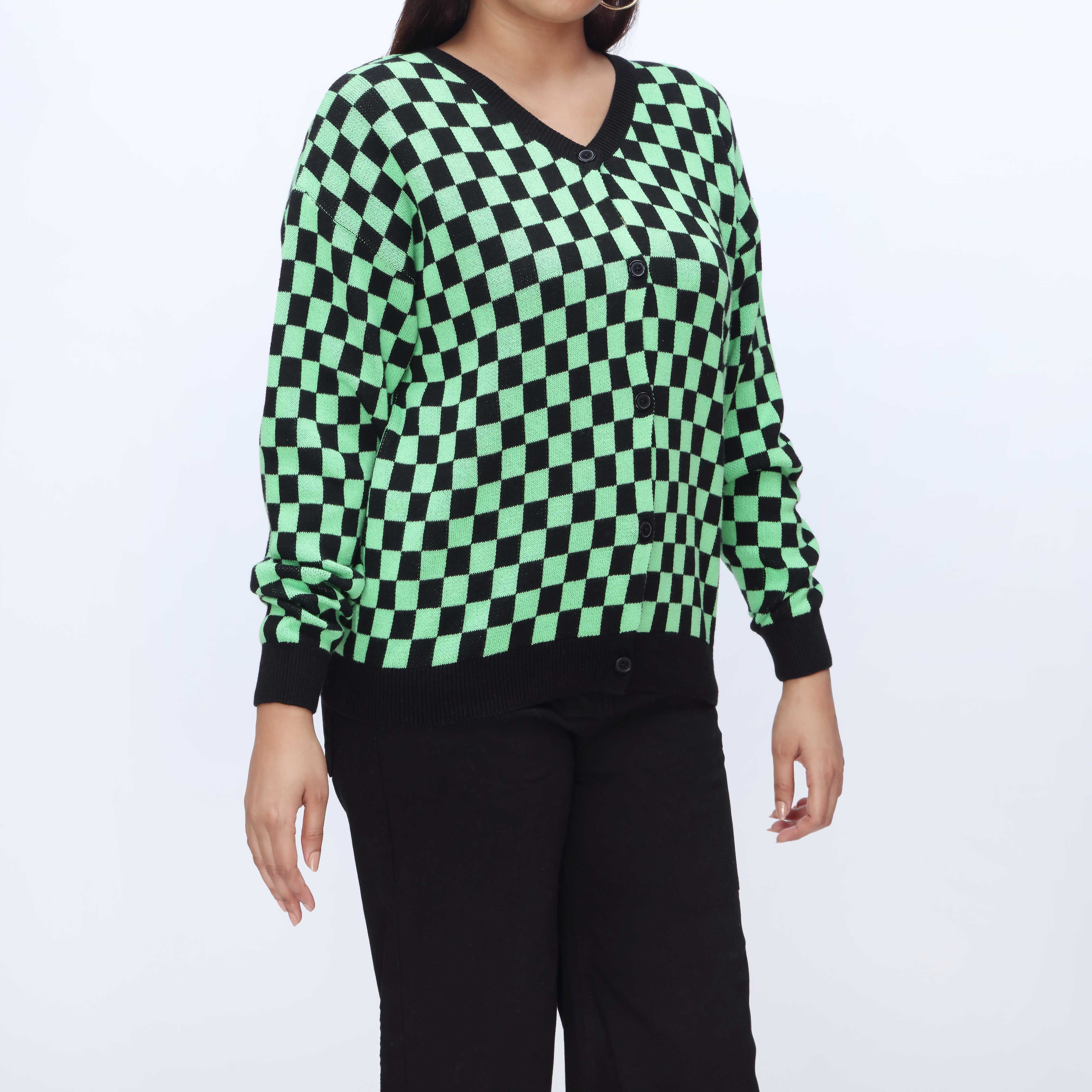 Black Mid Length Cardigan PW3906 - Image 2