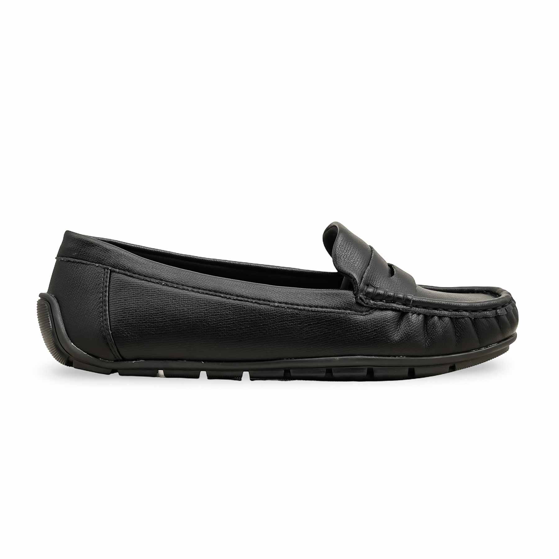 Black Moccasin For Ladies WN4471 - Image 2