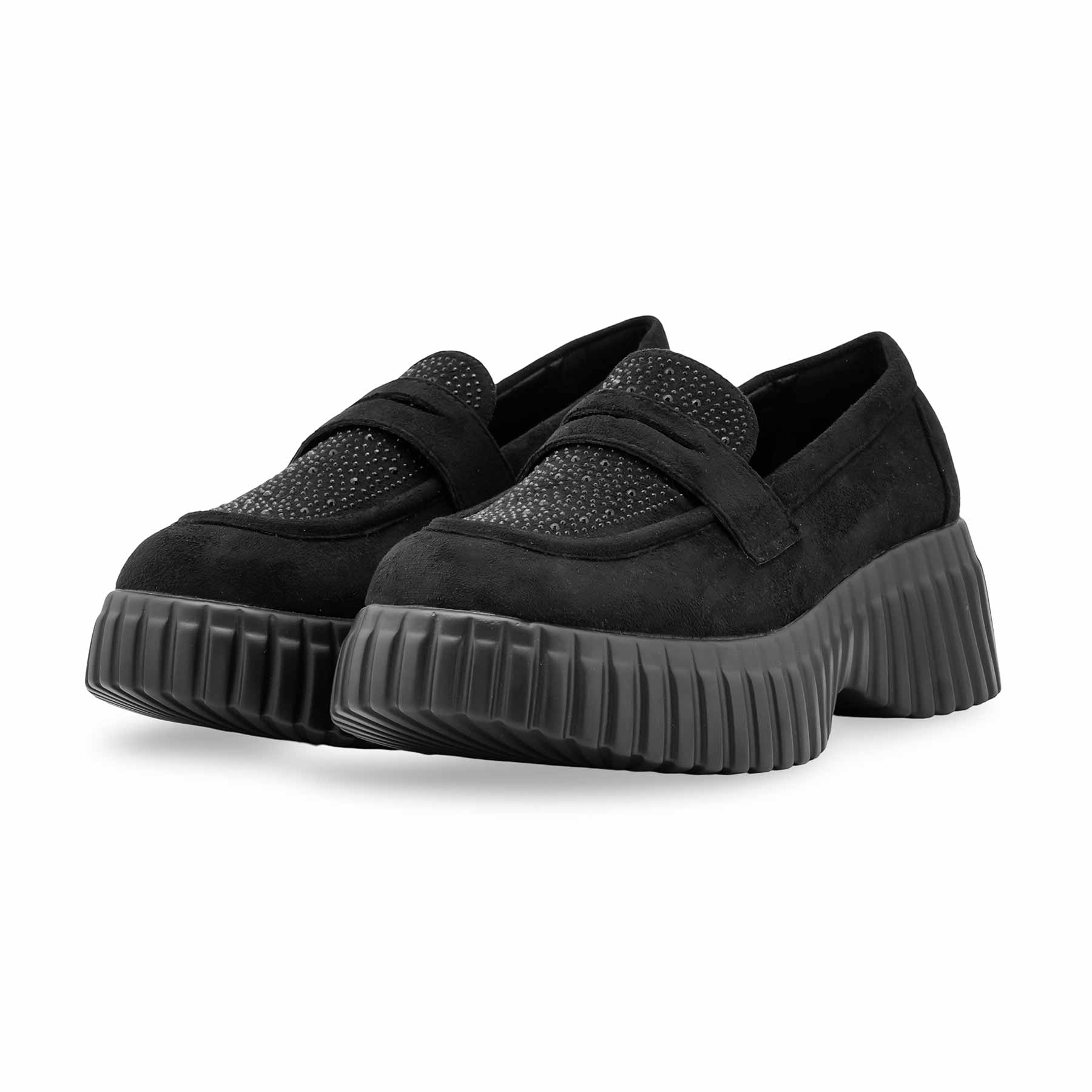 Black Moccasin For Ladies WN4527 - Image 3