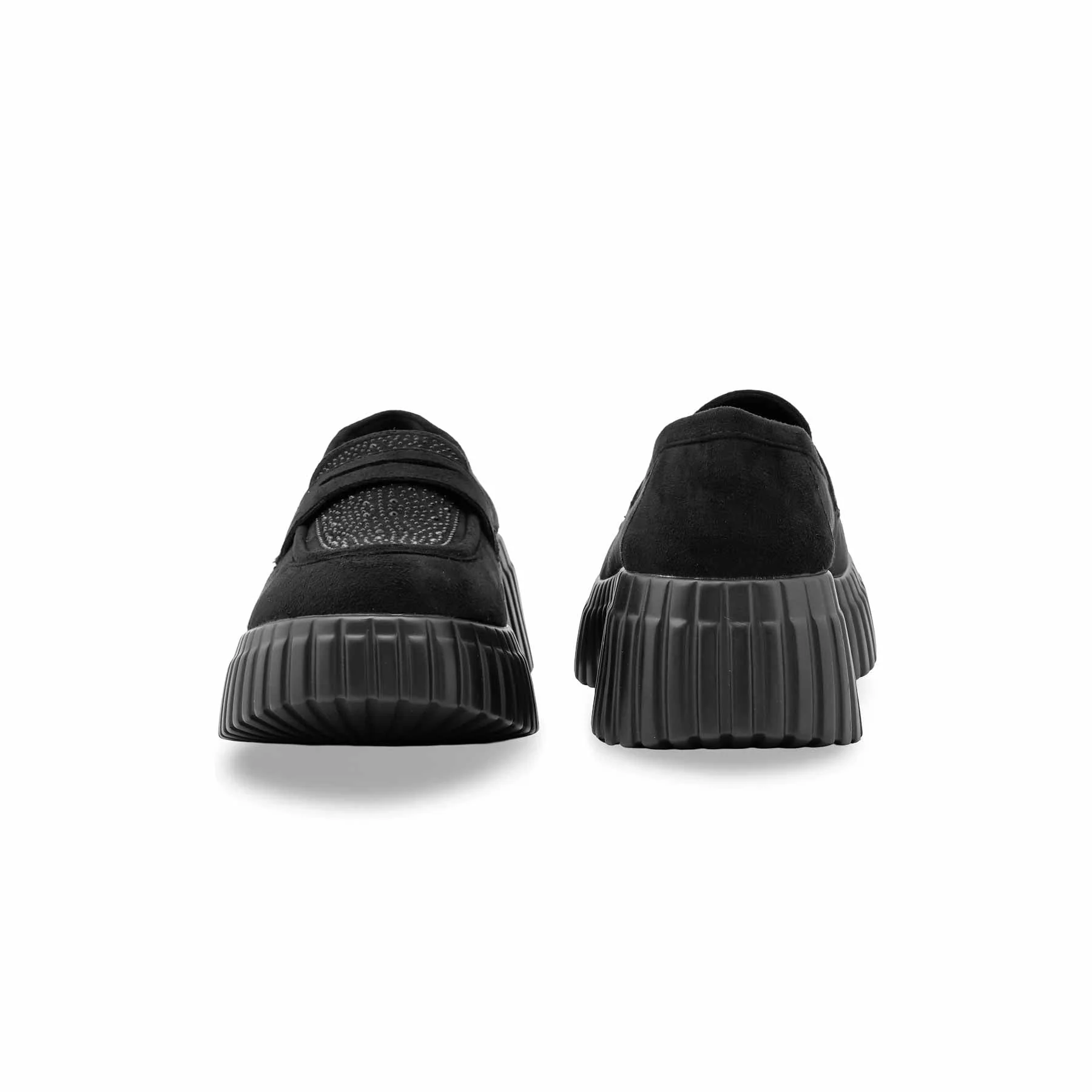 Black Moccasin For Ladies WN4527 - Image 4