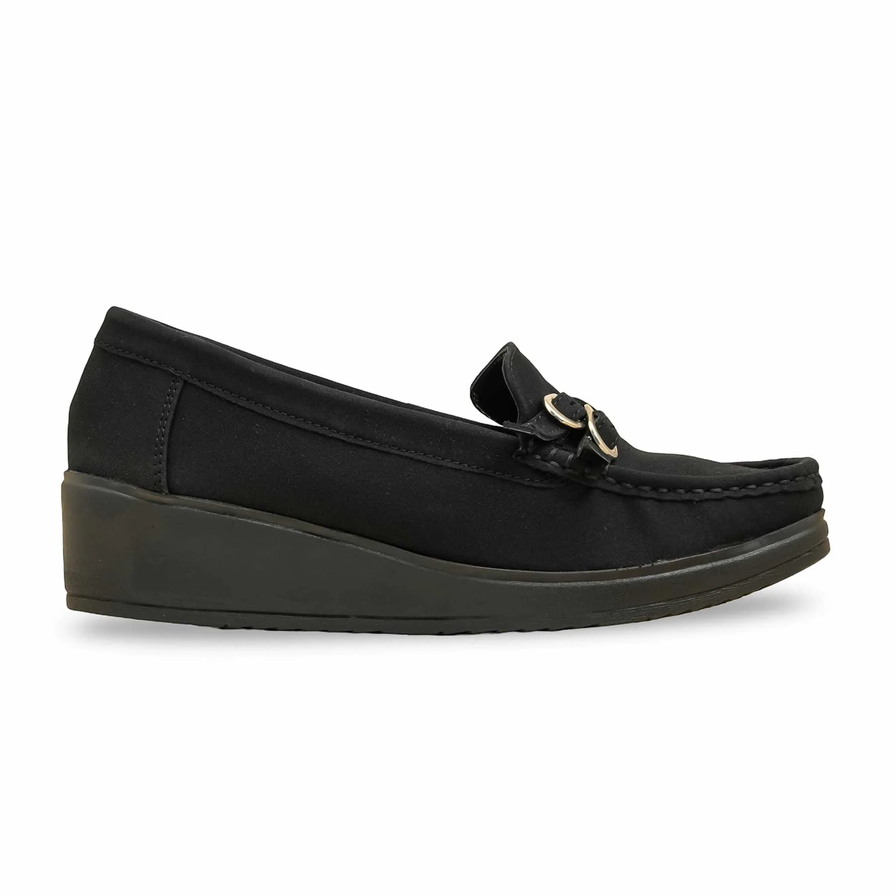 Black Moccasin For Ladies WN4530 - Image 3