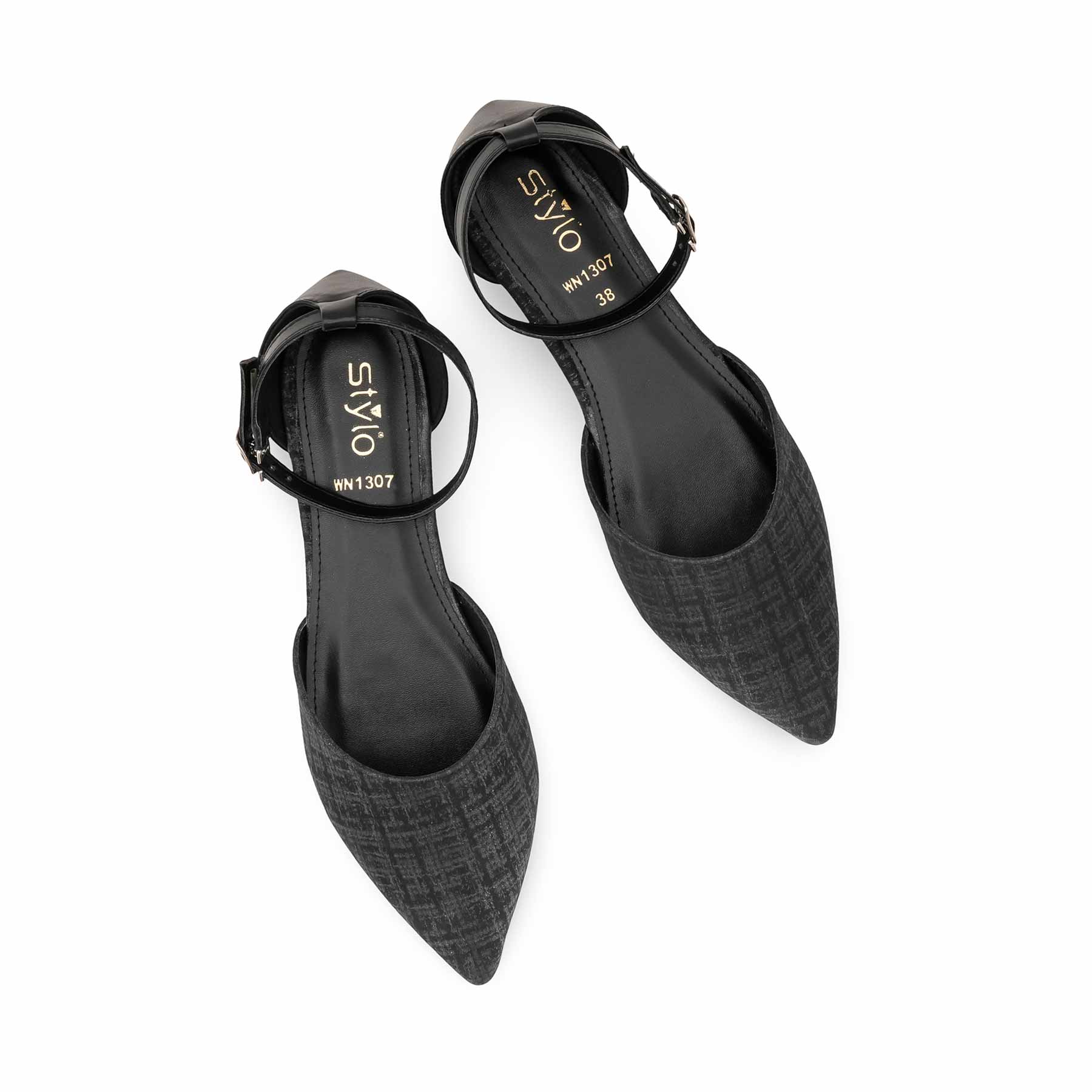 Black Moccasin For Women WN1307 - Image 5