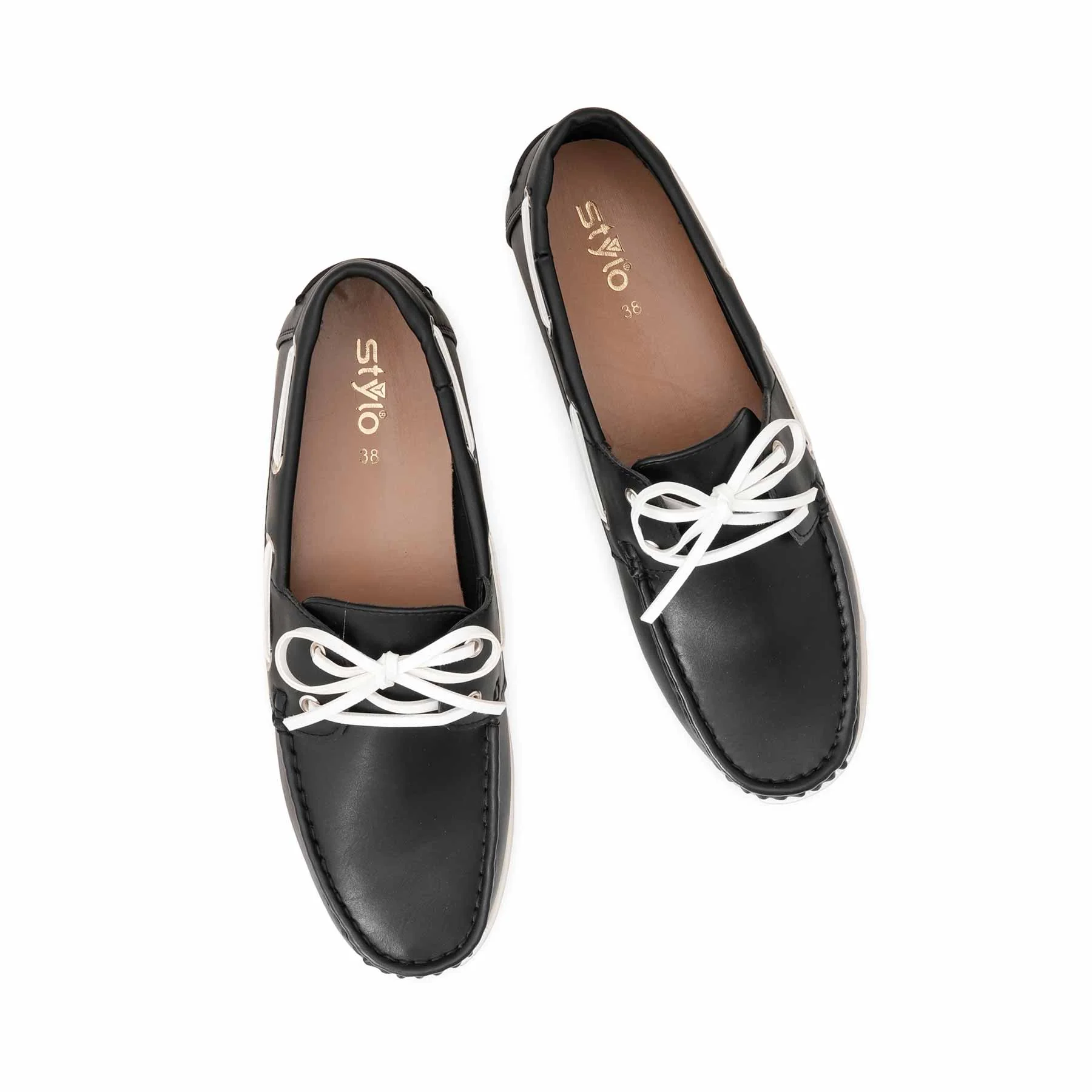 Black Moccasin For Women WN4521 - Image 5