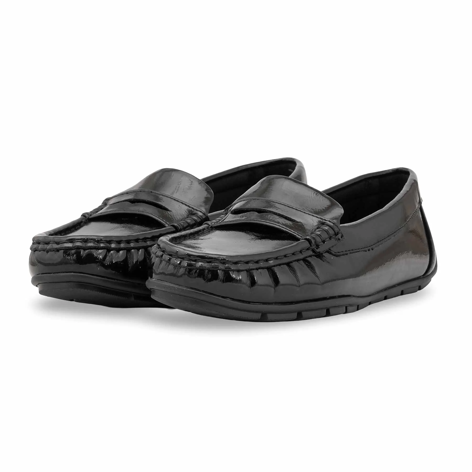 Black Moccasin For Women WN4578 - Image 4