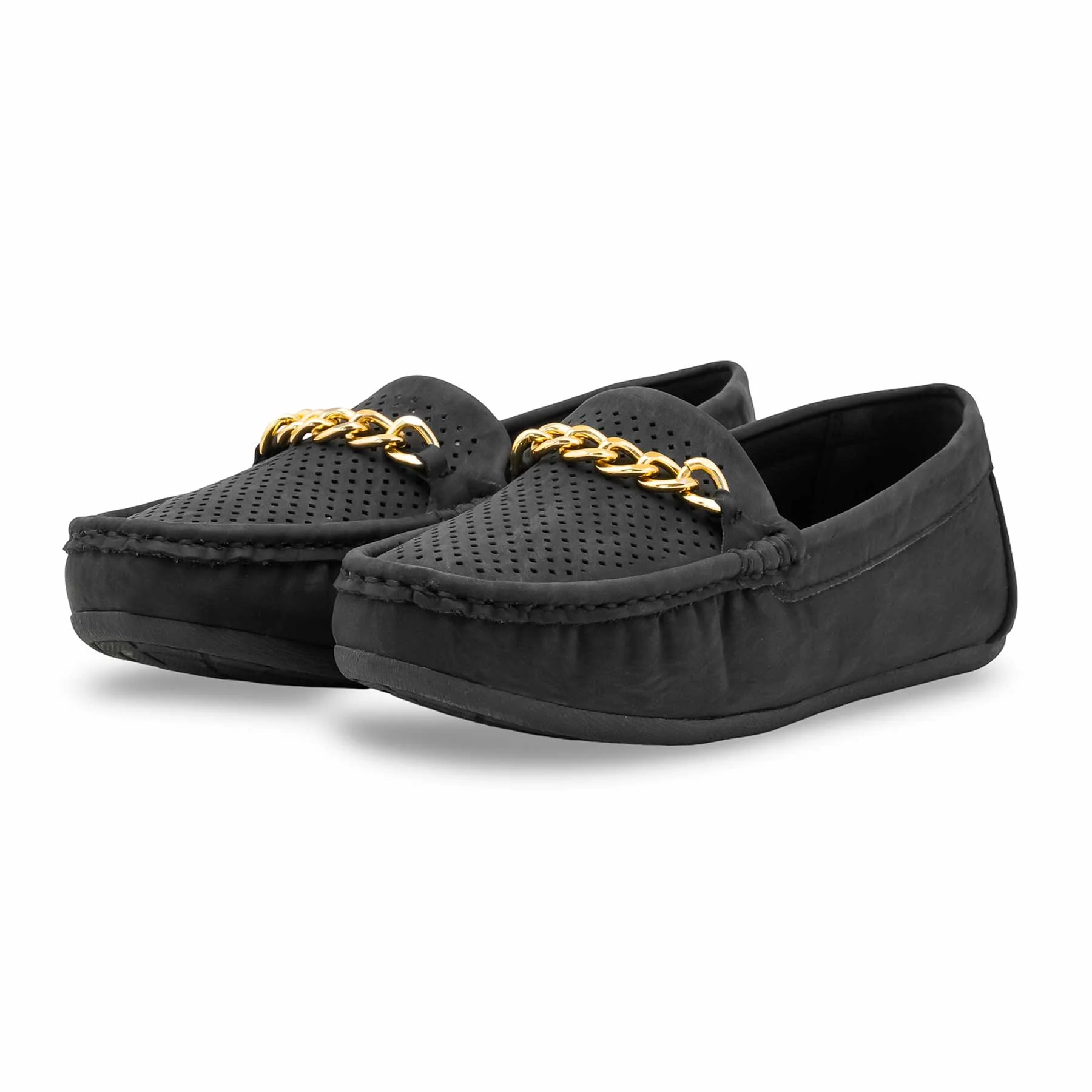 Black Moccasin For Women WNS012 - Image 3