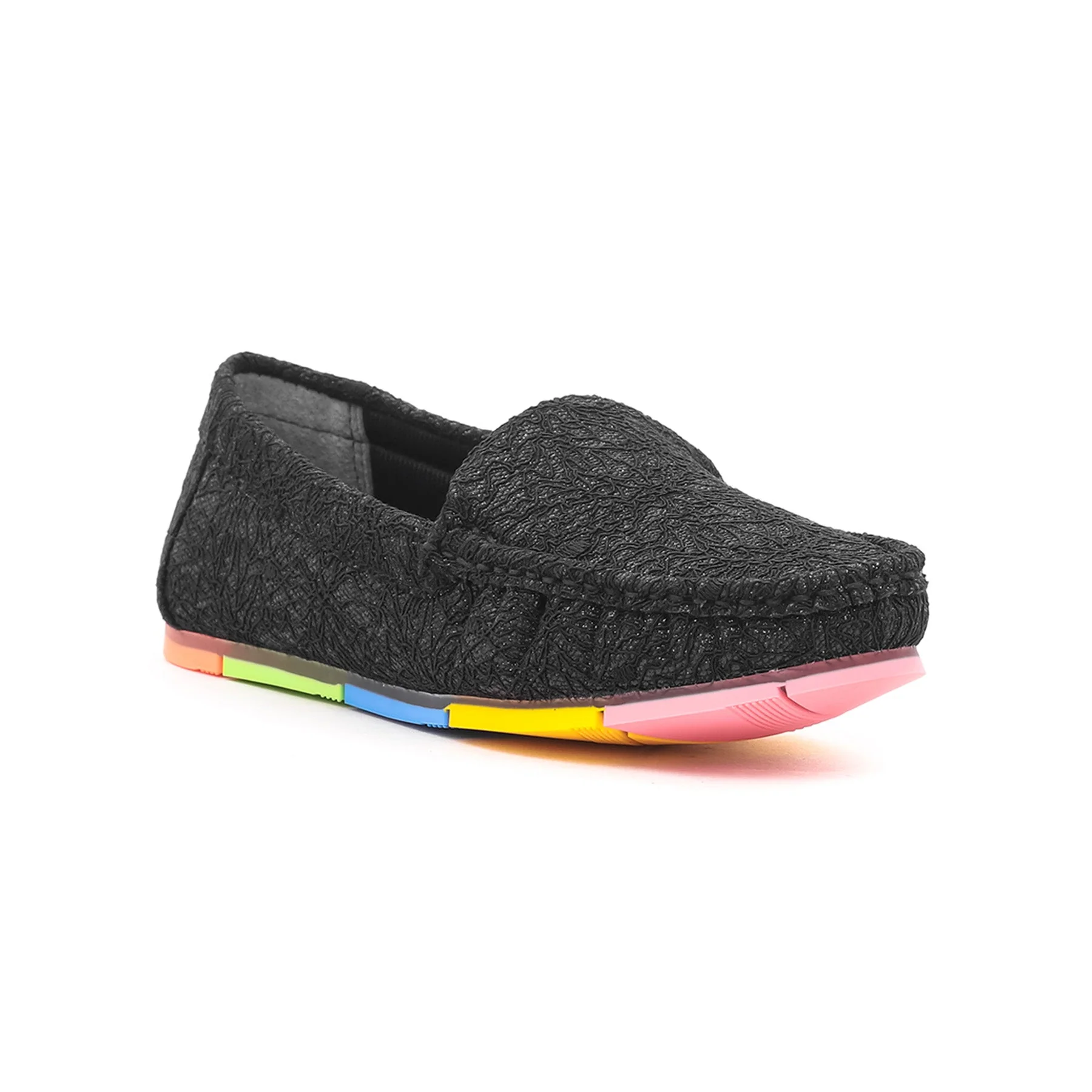 Women Black Moccasin WN4241 - Image 2