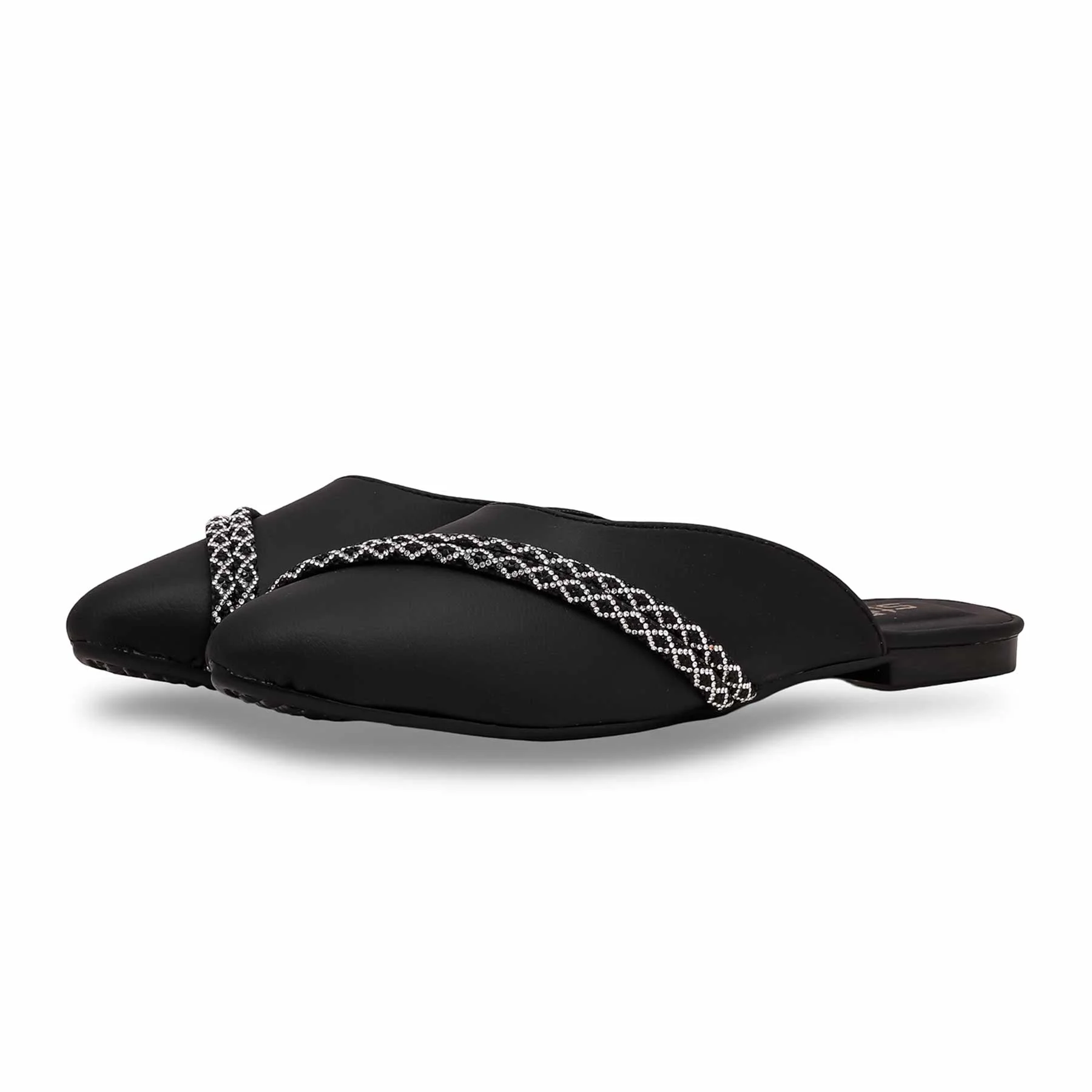 Women's Black Mules CL1842 - Image 3