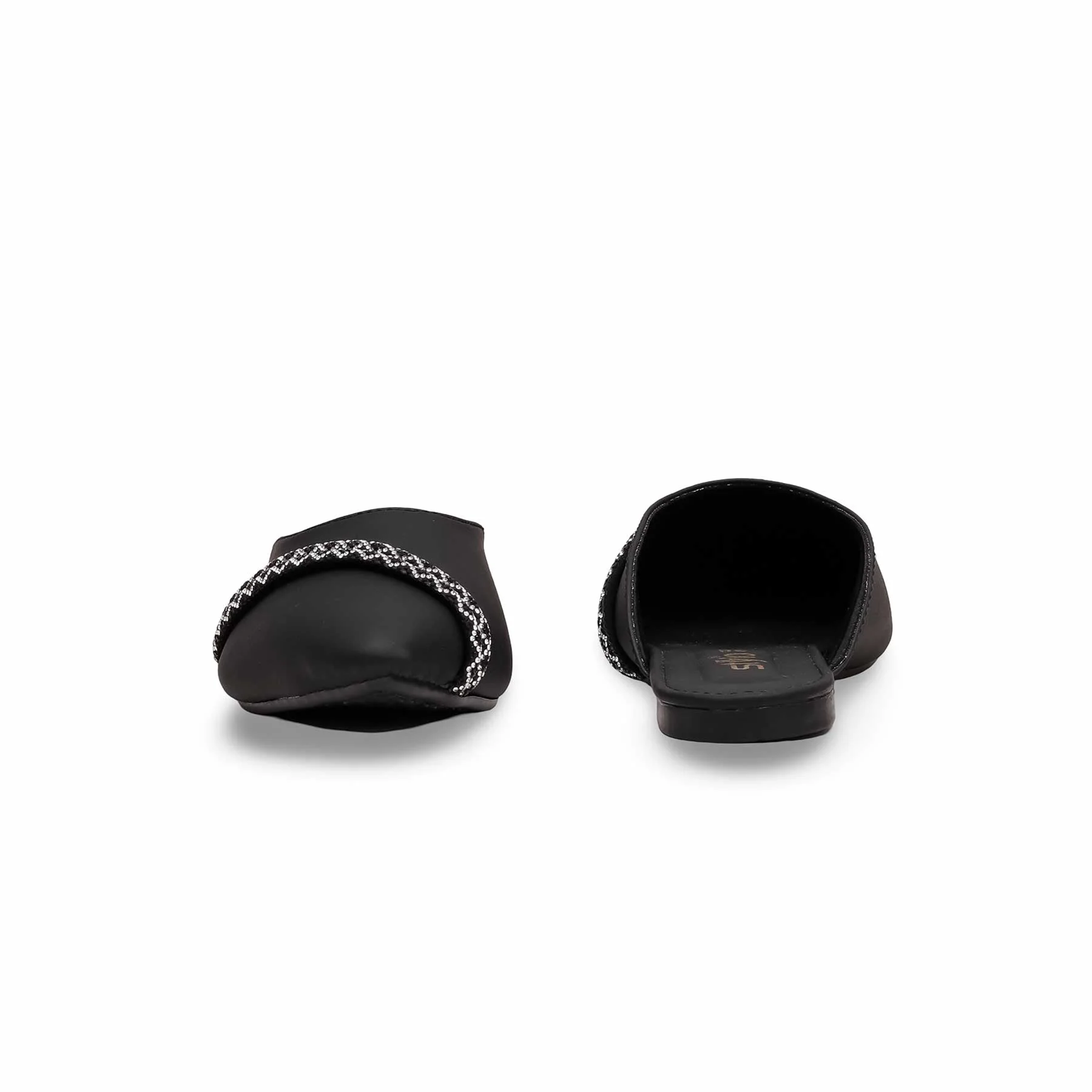 Women's Black Mules CL1842 - Image 4