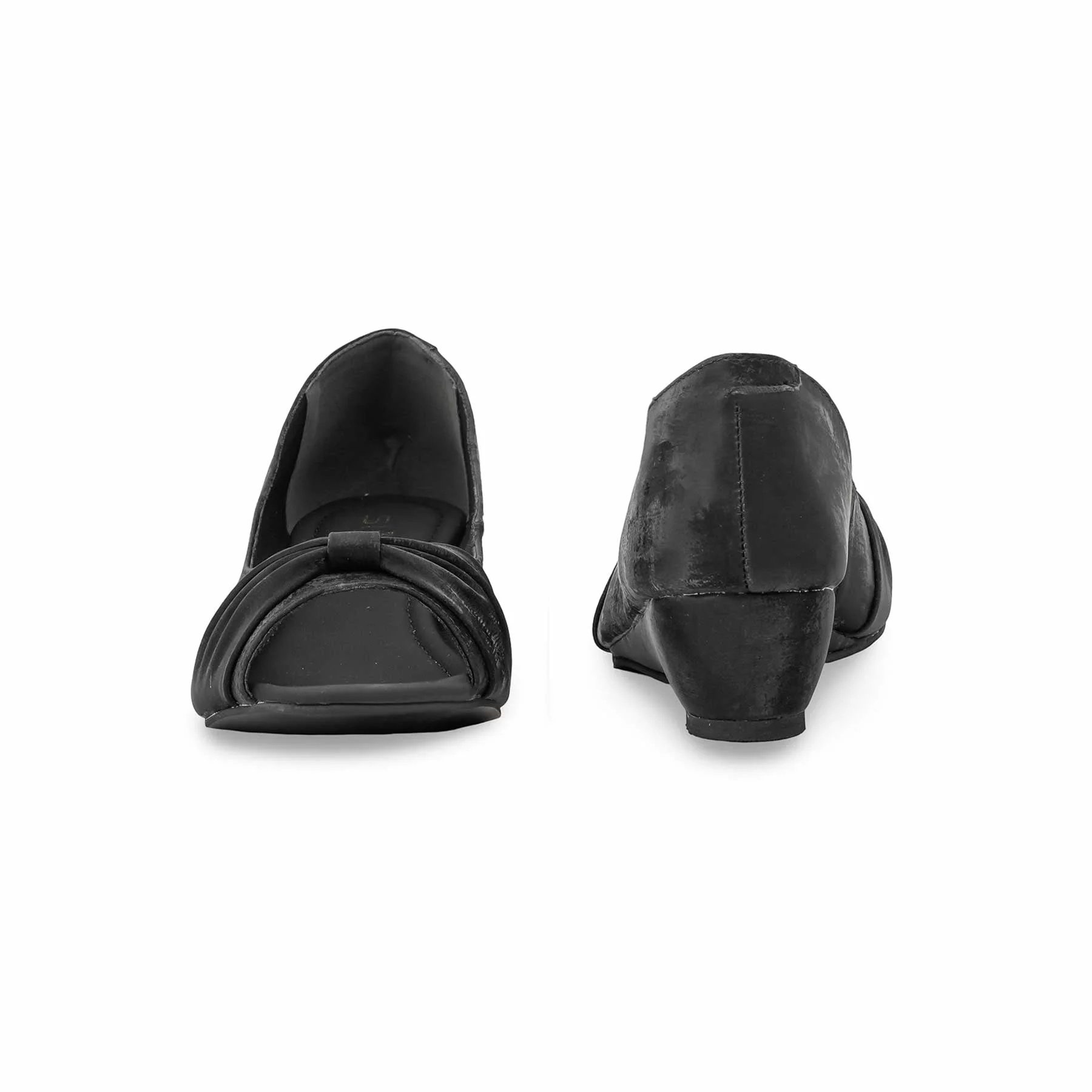 Black Peep Toes For Ladies WN8091 - Image 4