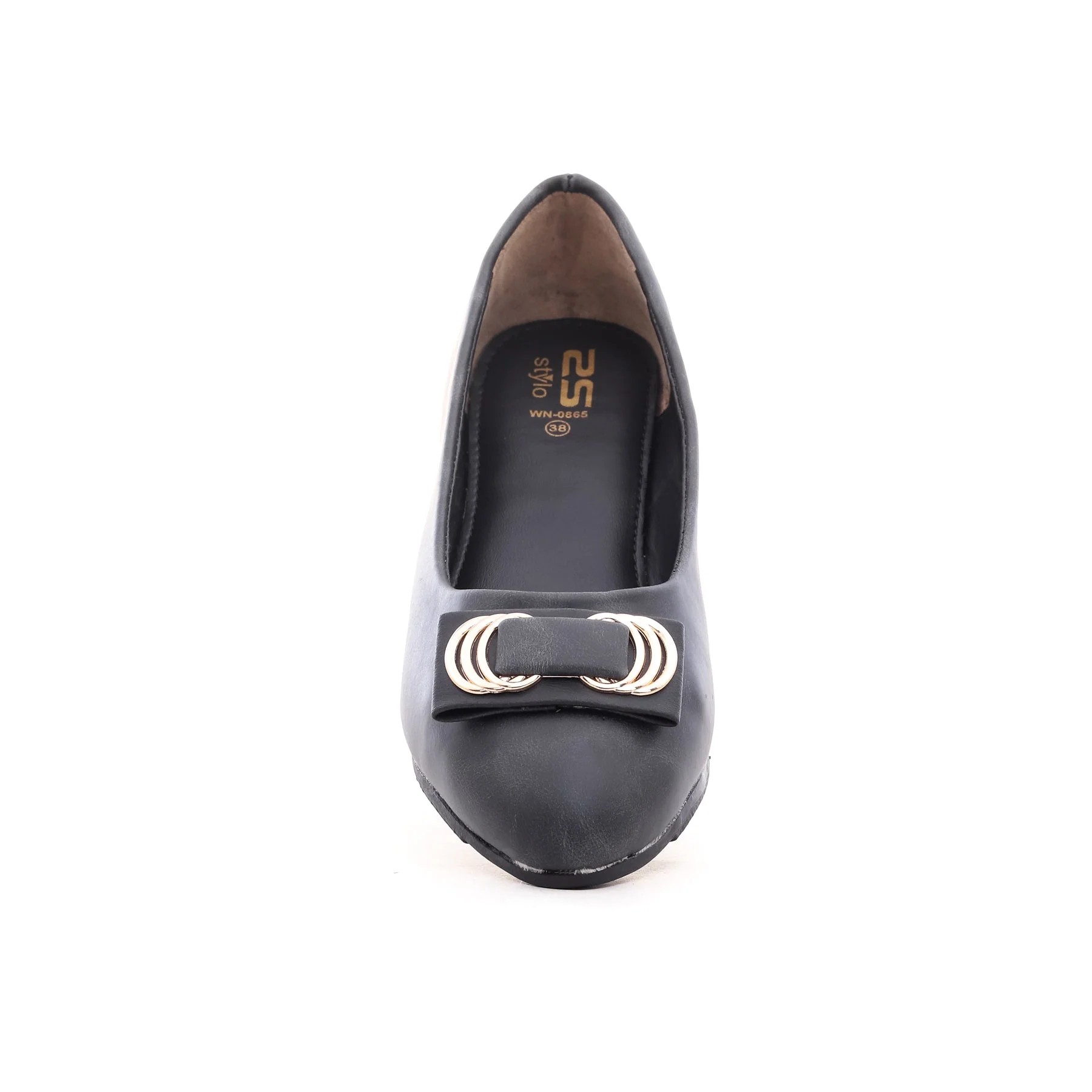 Women's Black Pumps WN0865 - Image 3