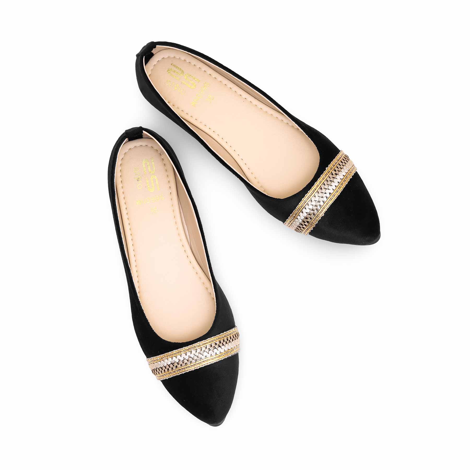 Women's Black Pumps WN0998 - Image 4