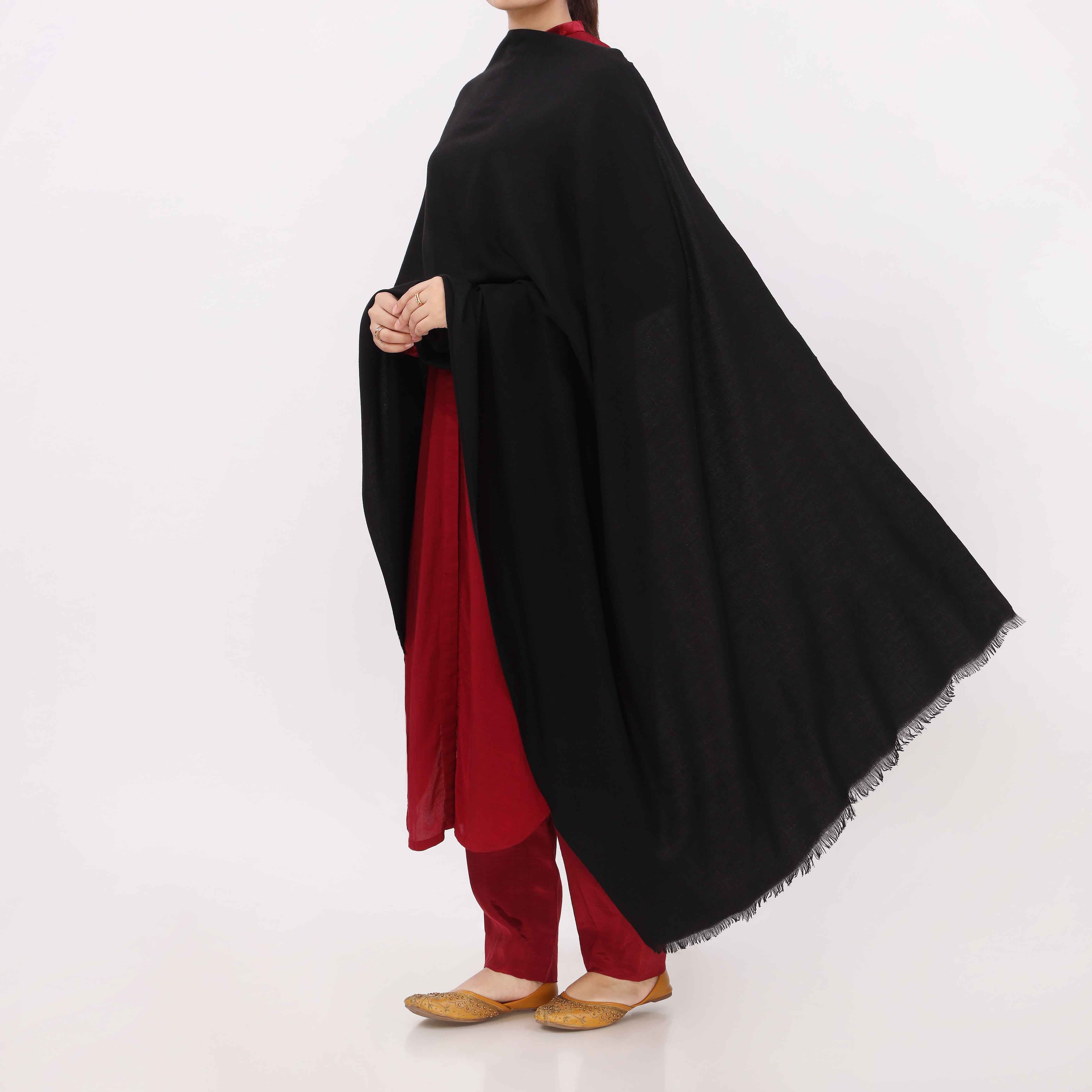 Black Soft Feel Stole PW5800 - Image 2