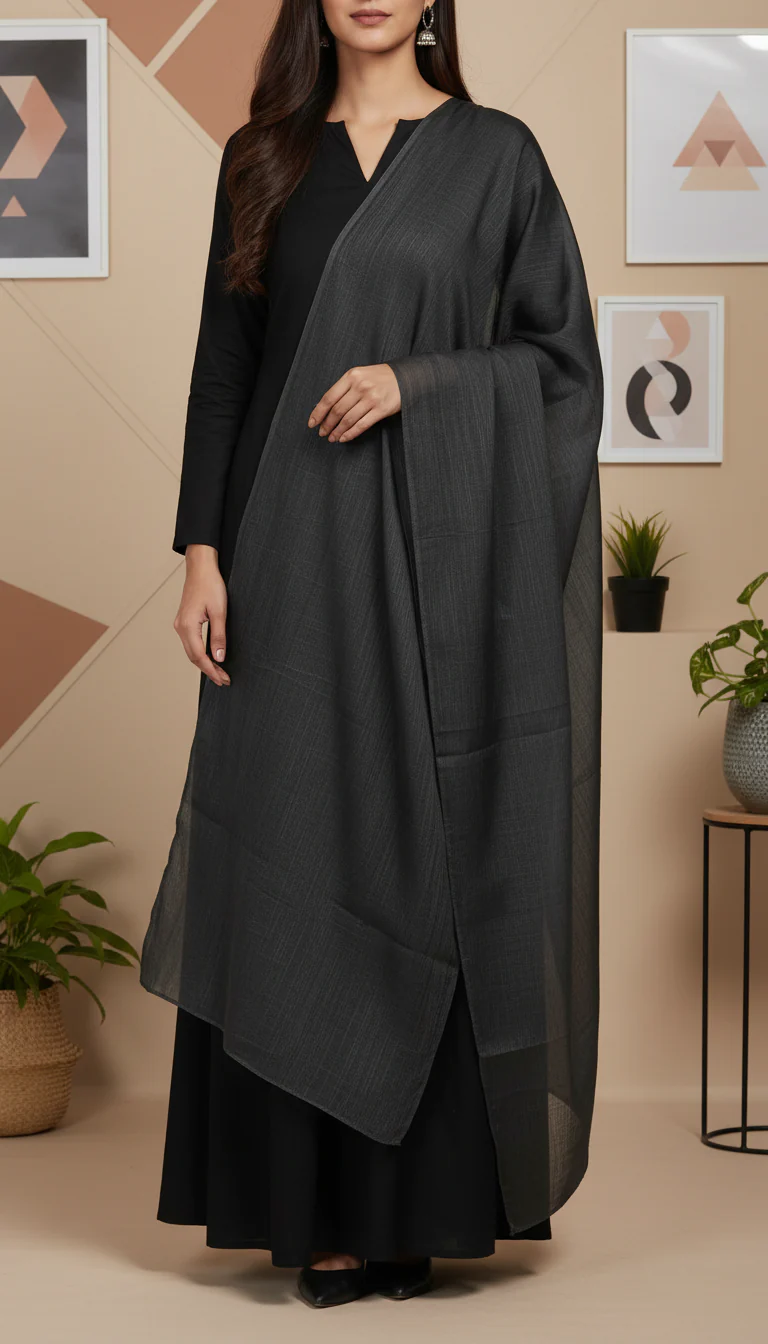 Black Summer Stole PD6107 - Image 2